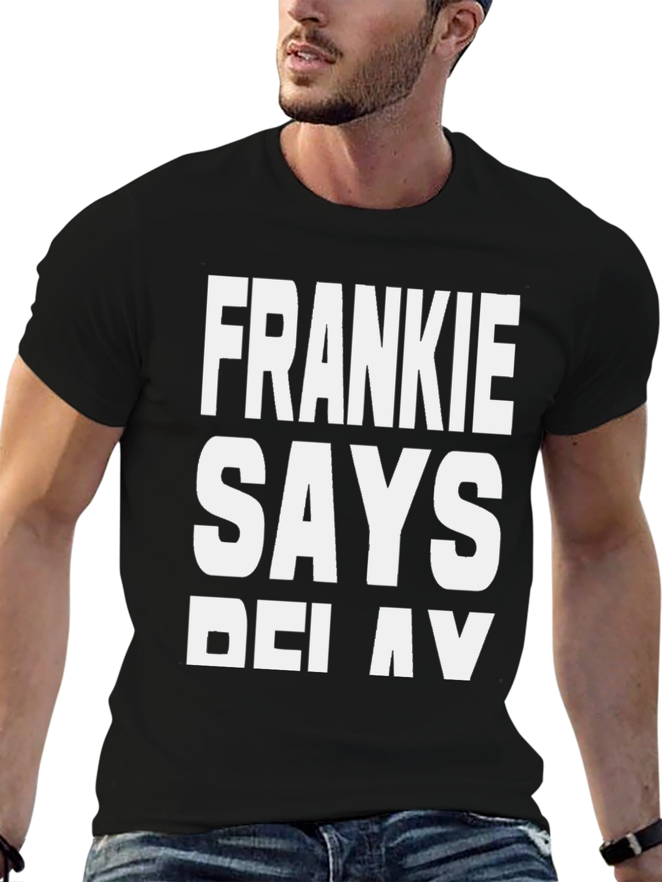 Frankie Says Relax Black T-Shirt - Classic Retro Style