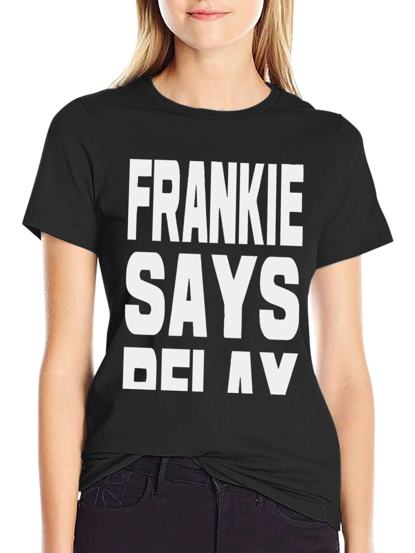 Frankie Says Relax Black T-Shirt - Classic Retro Style