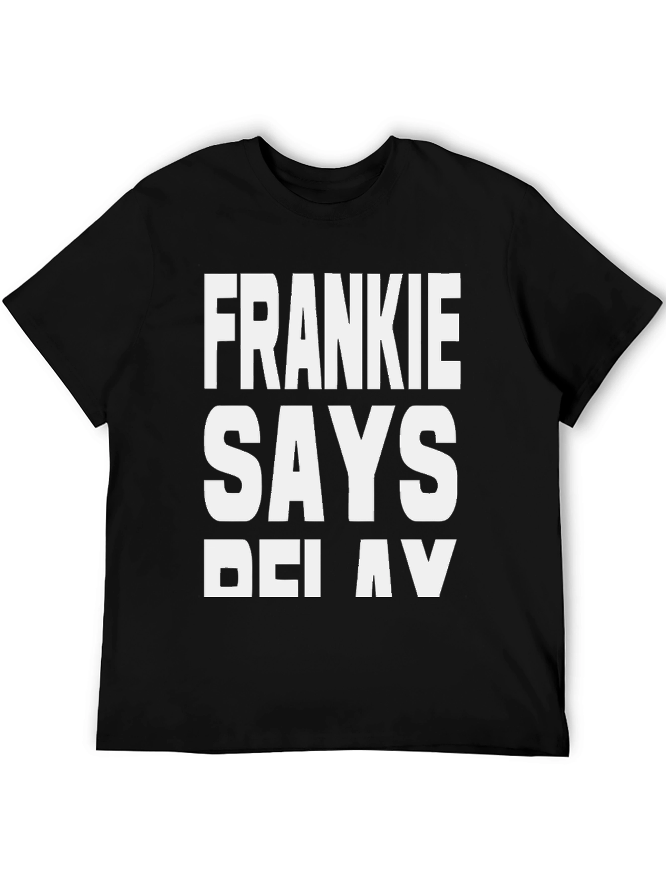 Frankie Says Relax Black T-Shirt - Classic Retro Style