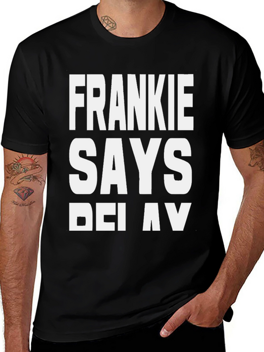 Frankie Says Relax Black T-Shirt - Classic Retro Style