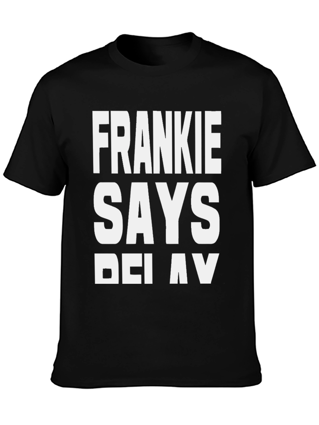 Frankie Says Relax Black T-Shirt - Classic Retro Style