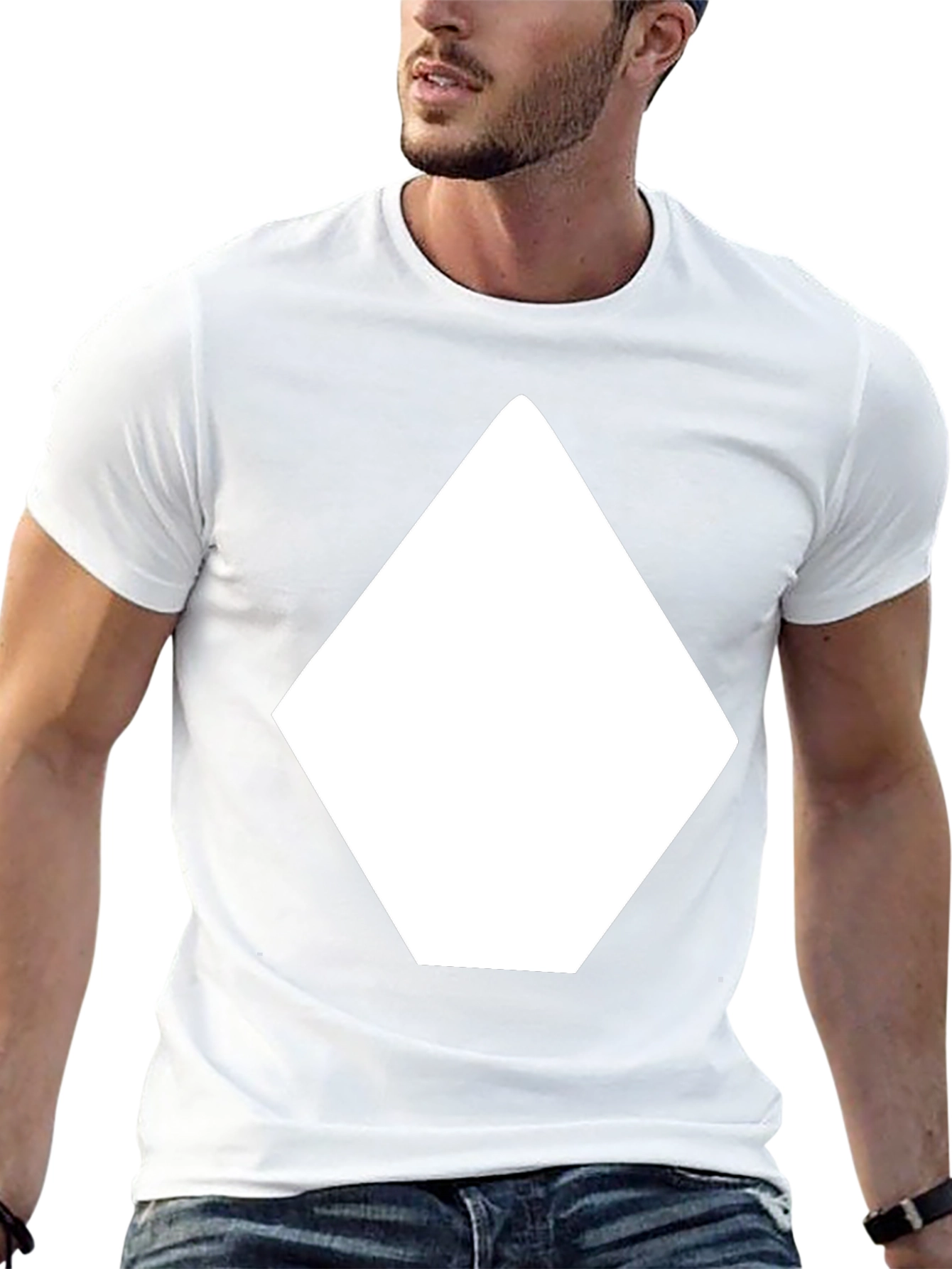 Geometric Graphic Tee - Bold Minimalist Design