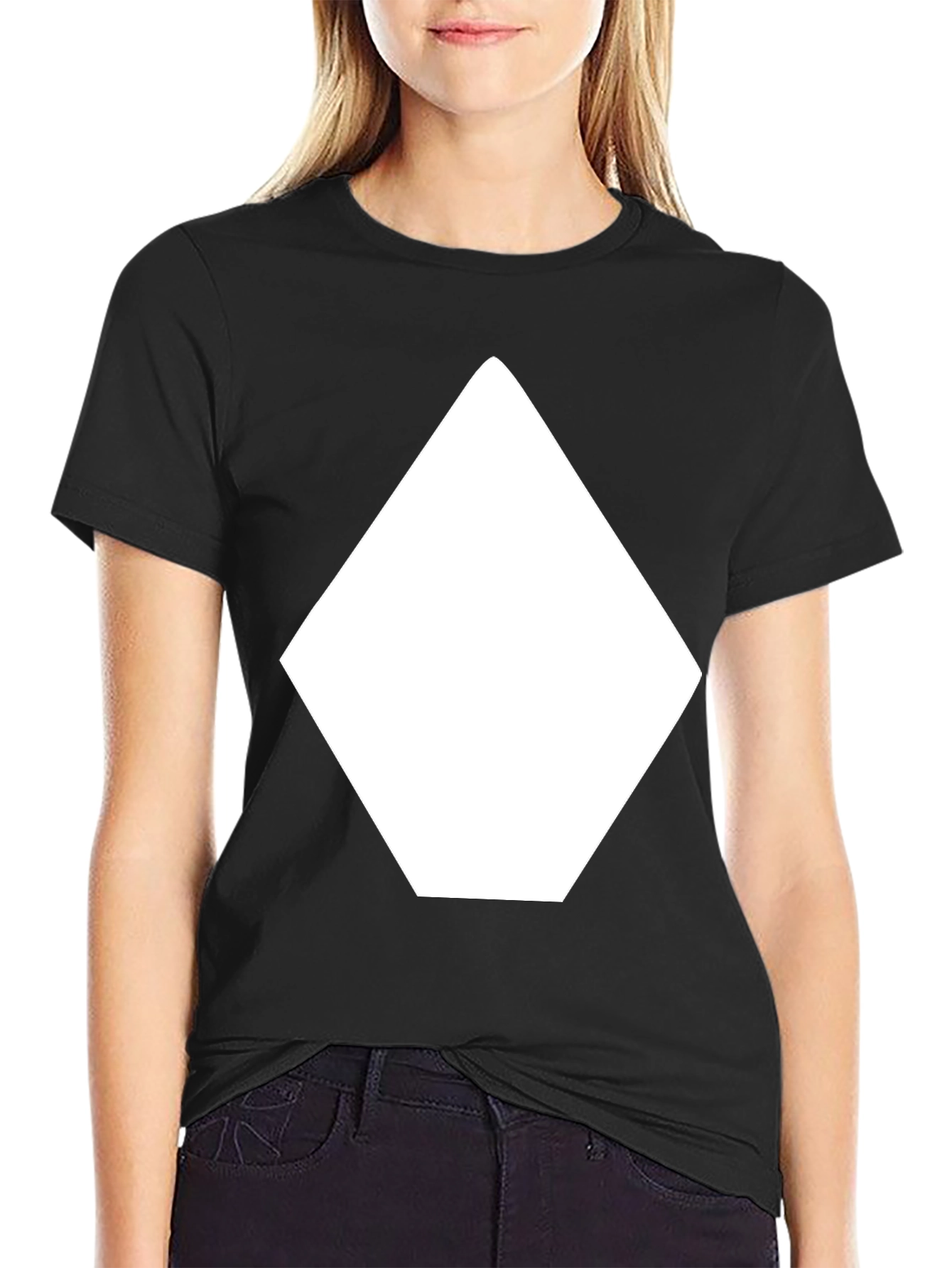 Geometric Graphic Tee - Bold Minimalist Design