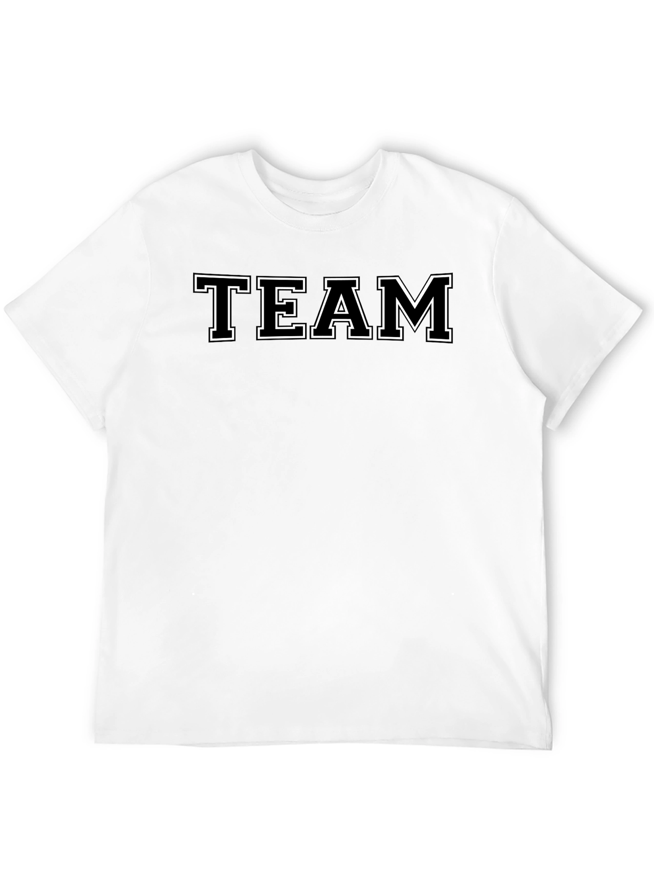 Team Graphic T-Shirt - Casual Black Tee