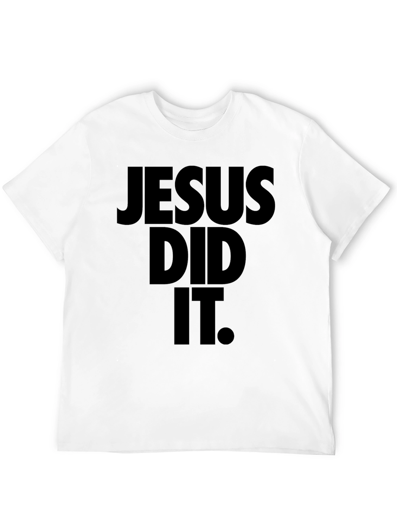 Jesus Did It Black Graphic Tee