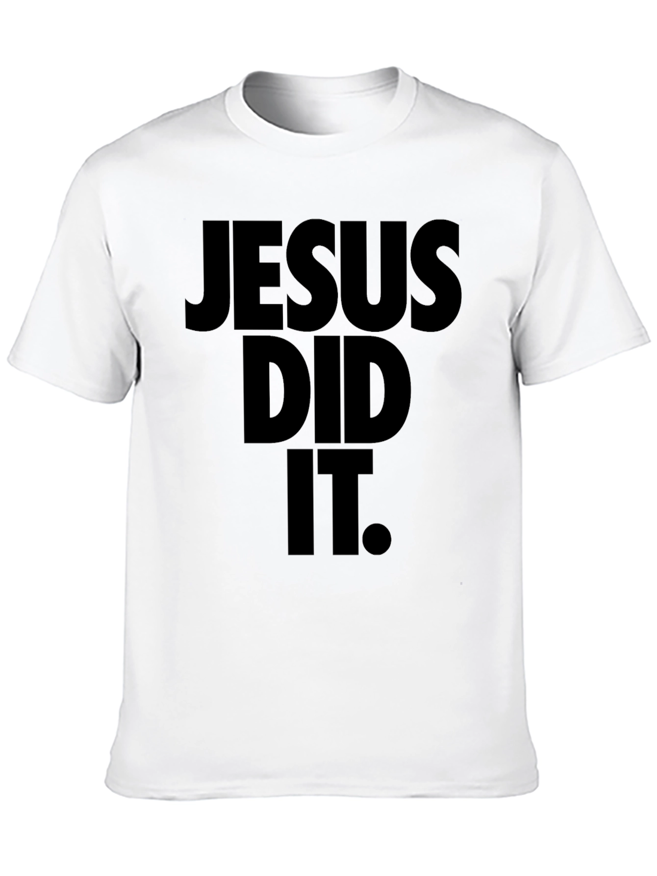 Jesus Did It Black Graphic Tee