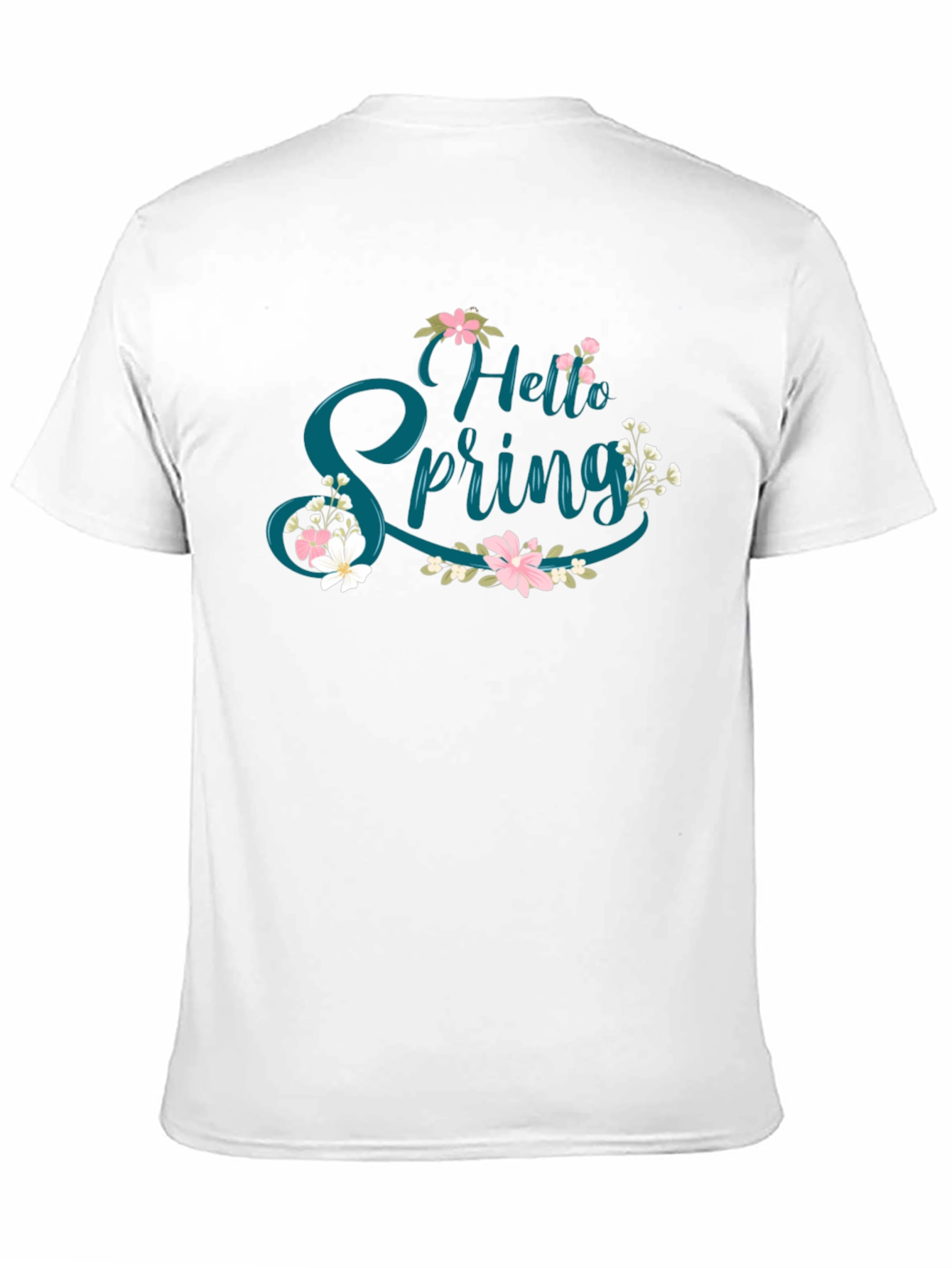 Hello Spring T-Shirt - Floral Design