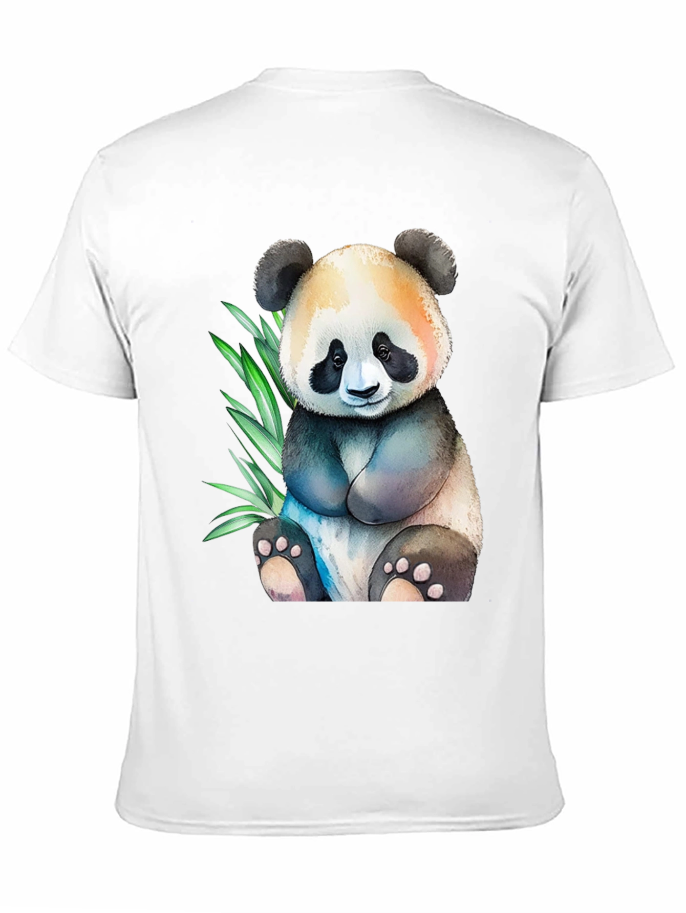 Cute Panda Graphic Tee - Black Cotton Comfort
