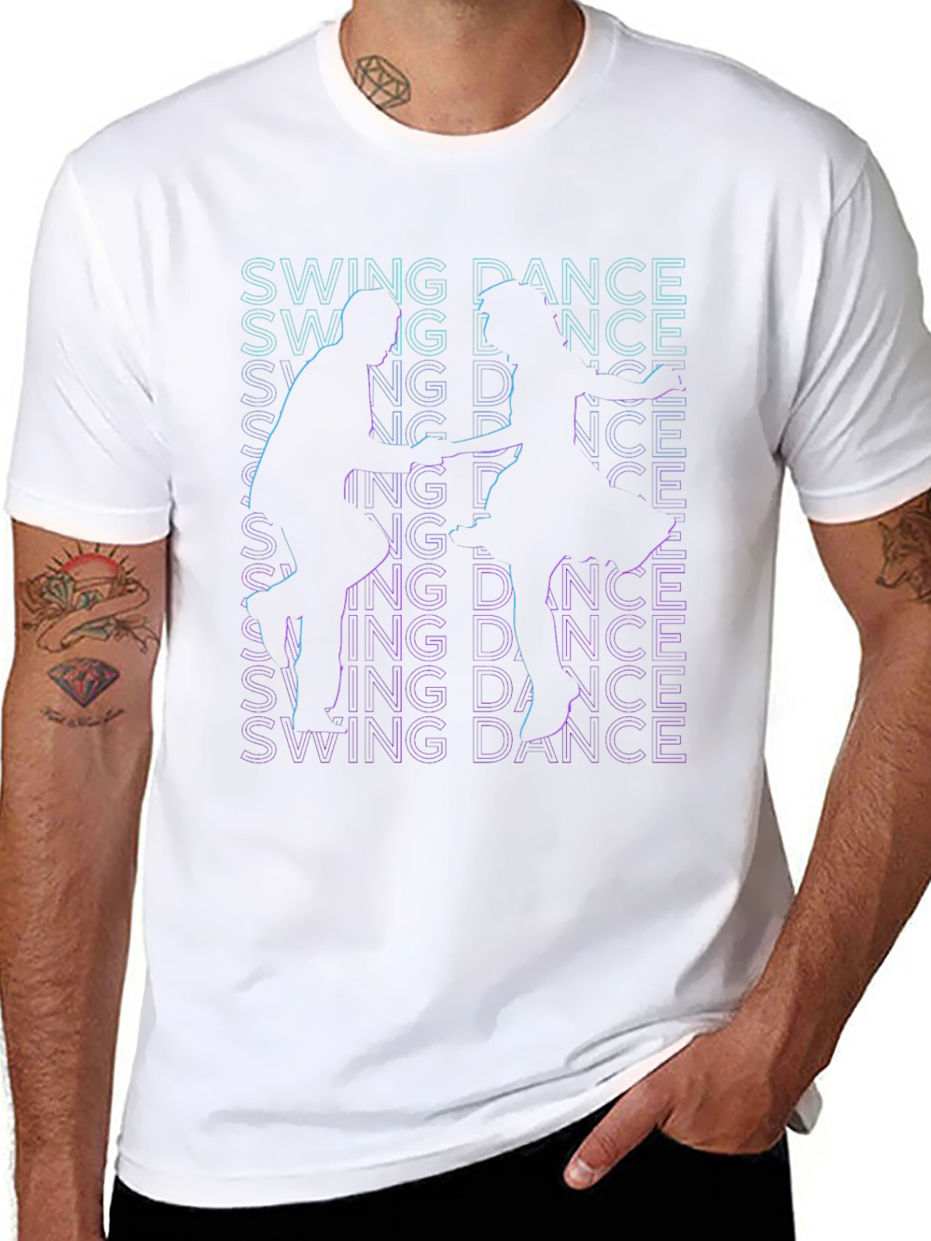Swing Dance Graphic Tee - Retro Style