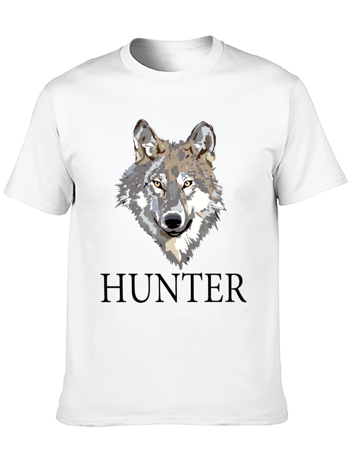 Hunter Wolf Graphic Tee - Mens Black T-Shirt