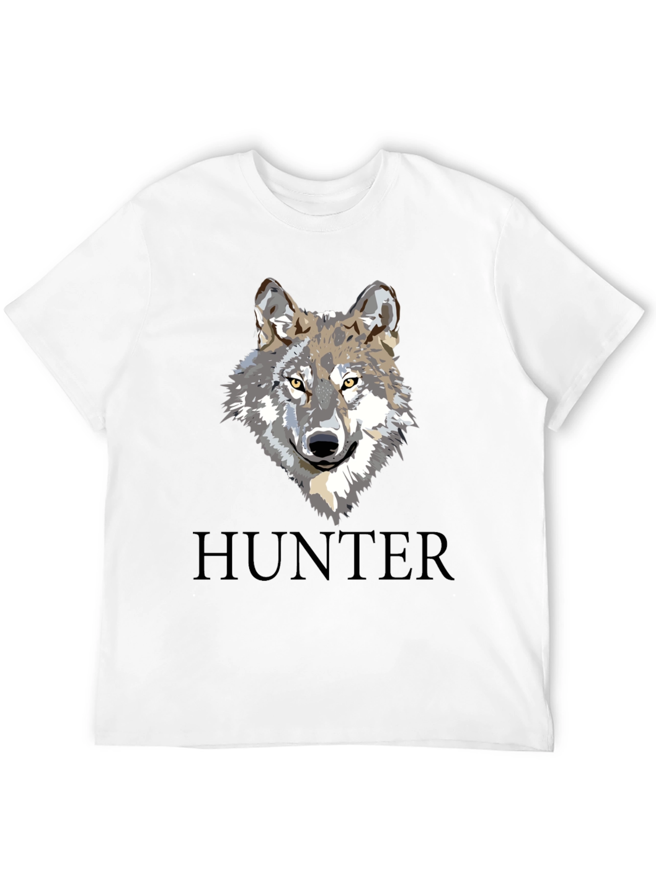 Hunter Wolf Graphic Tee - Mens Black T-Shirt