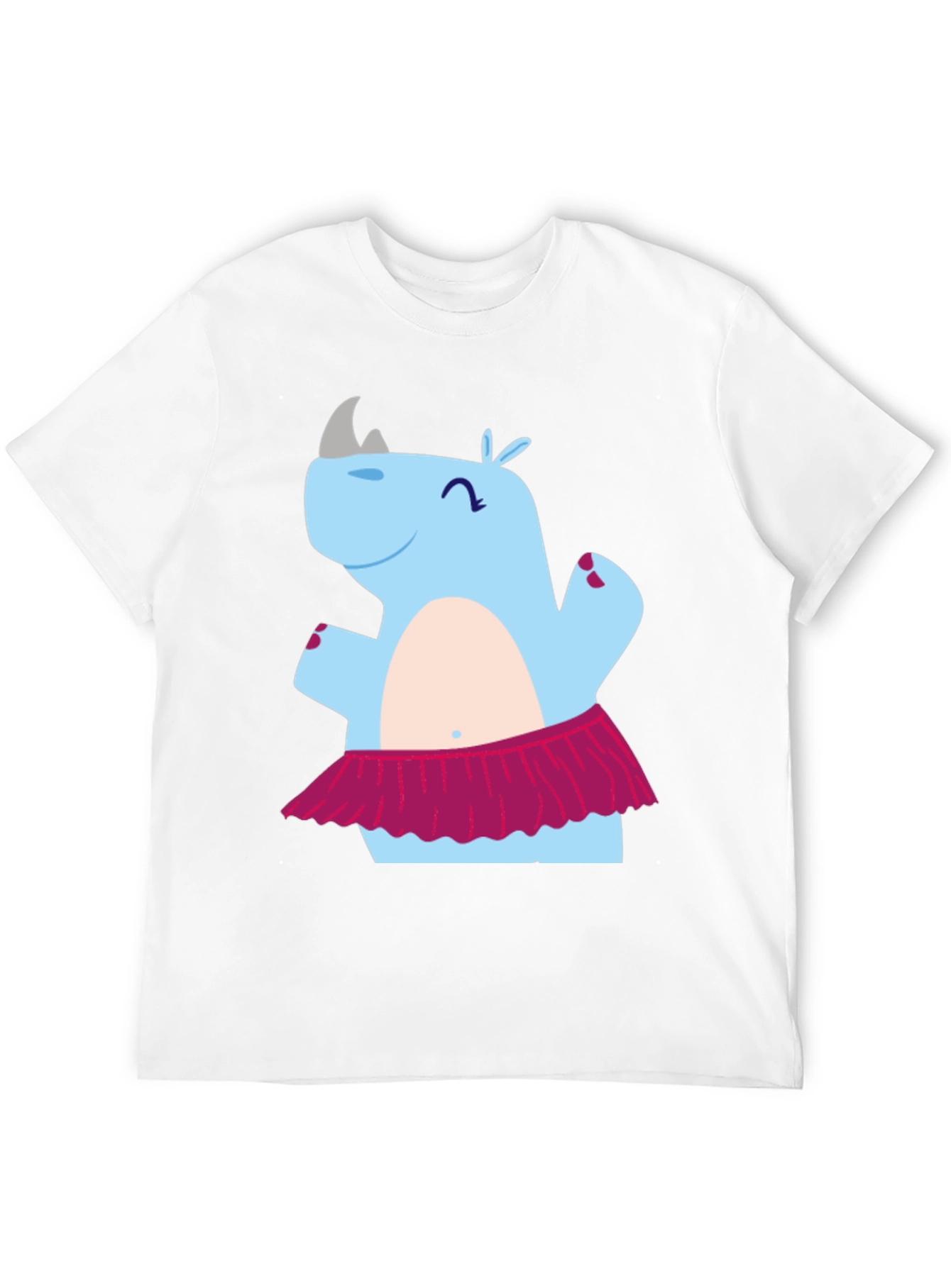 Dancing Rhino T-Shirt - Cute Cartoon Tee