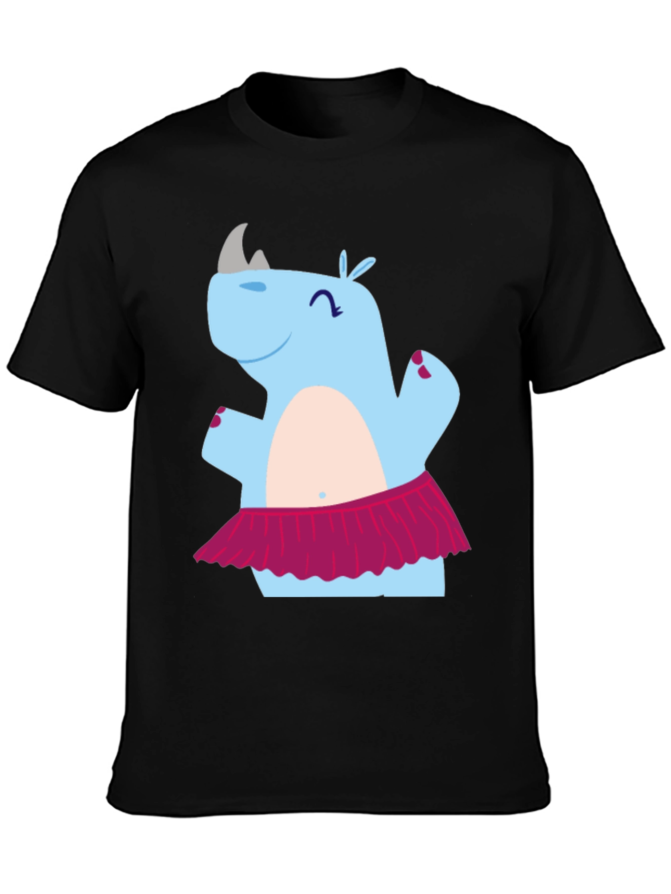 Dancing Rhino T-Shirt - Cute Cartoon Tee