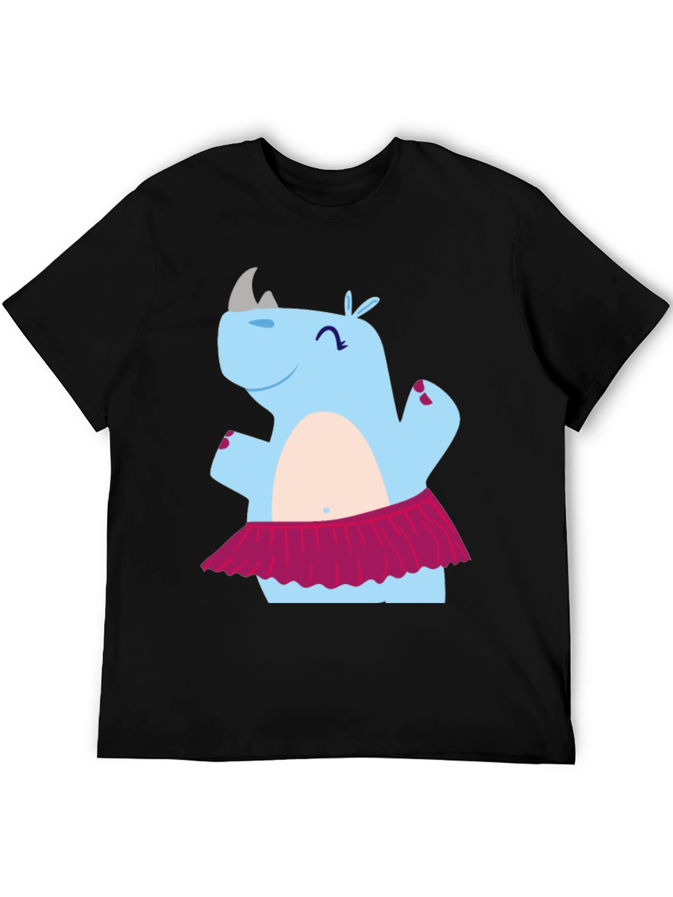 Dancing Rhino T-Shirt - Cute Cartoon Tee