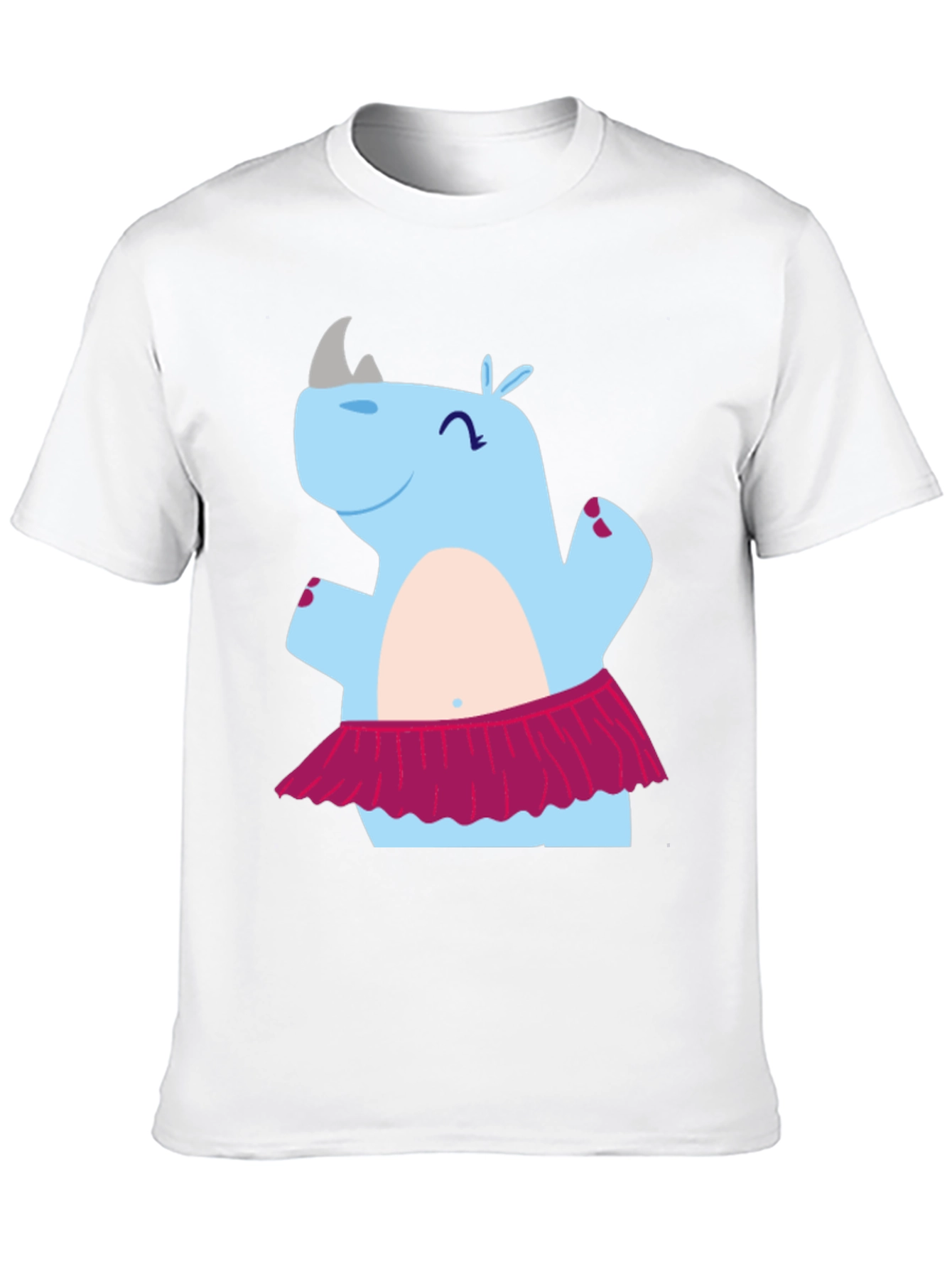 Dancing Rhino T-Shirt - Cute Cartoon Tee