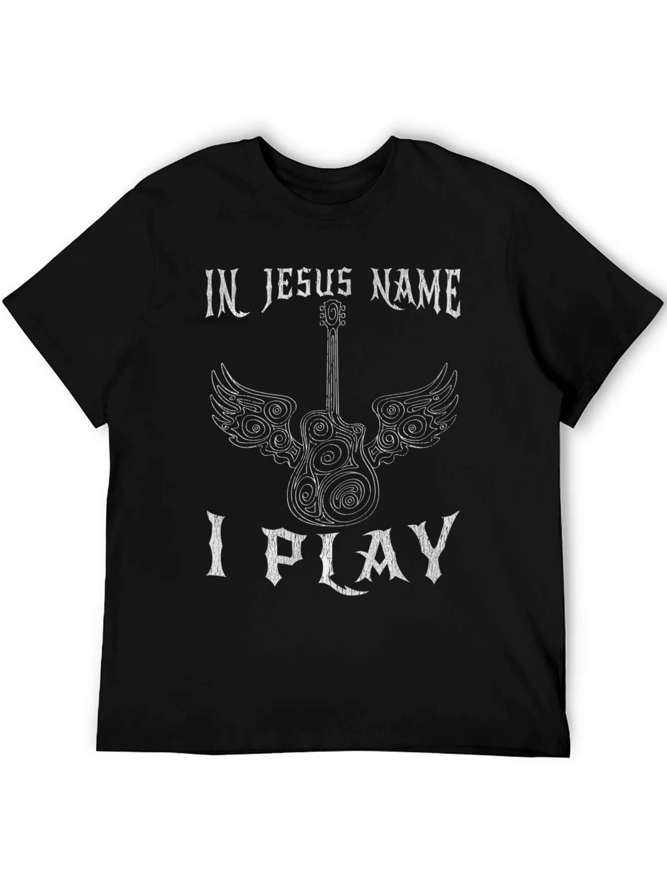 In Jesus Name I Play Guitar T-Shirt
