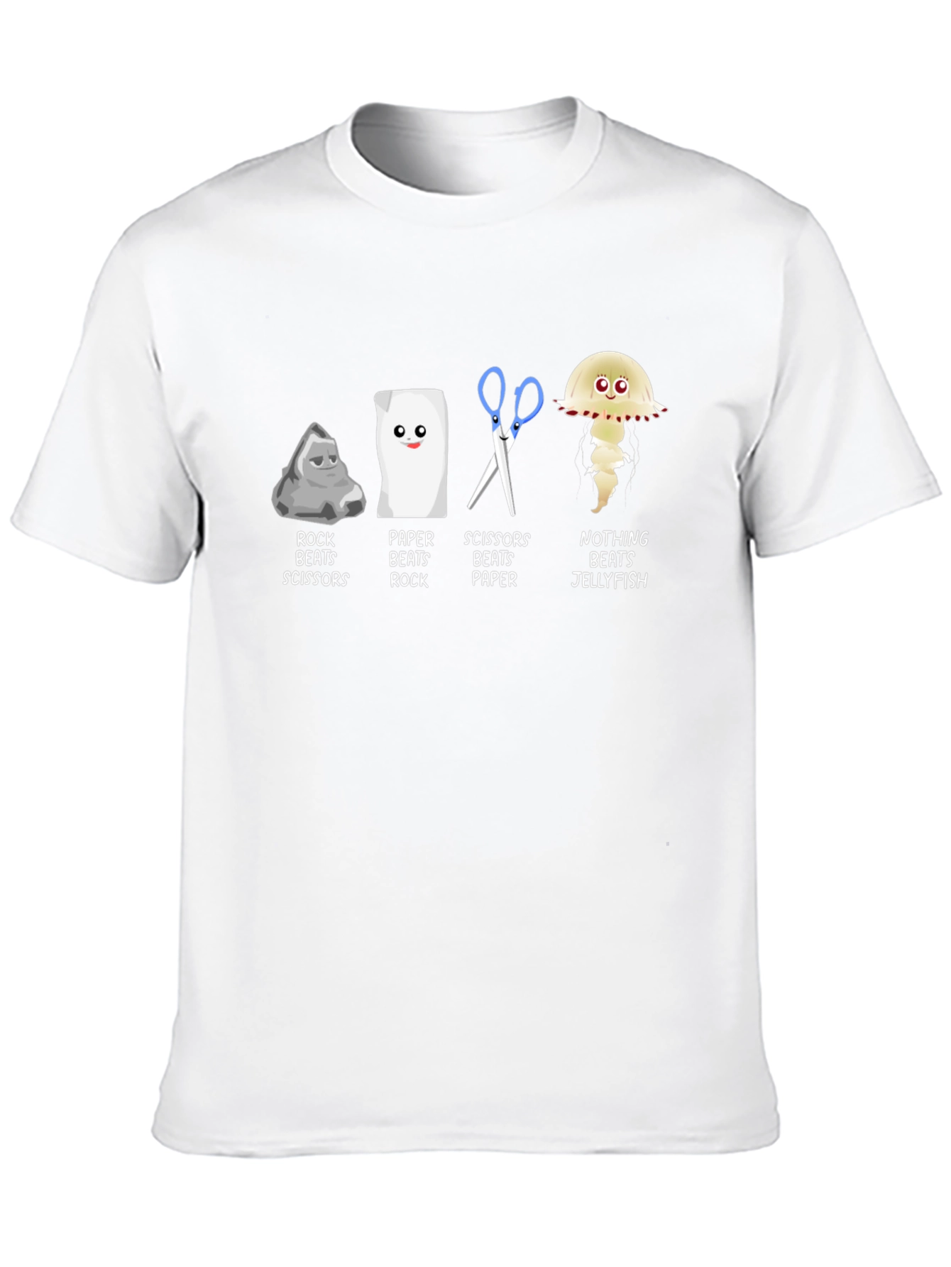 Rock Paper Scissors Jellyfish Graphic T-Shirt