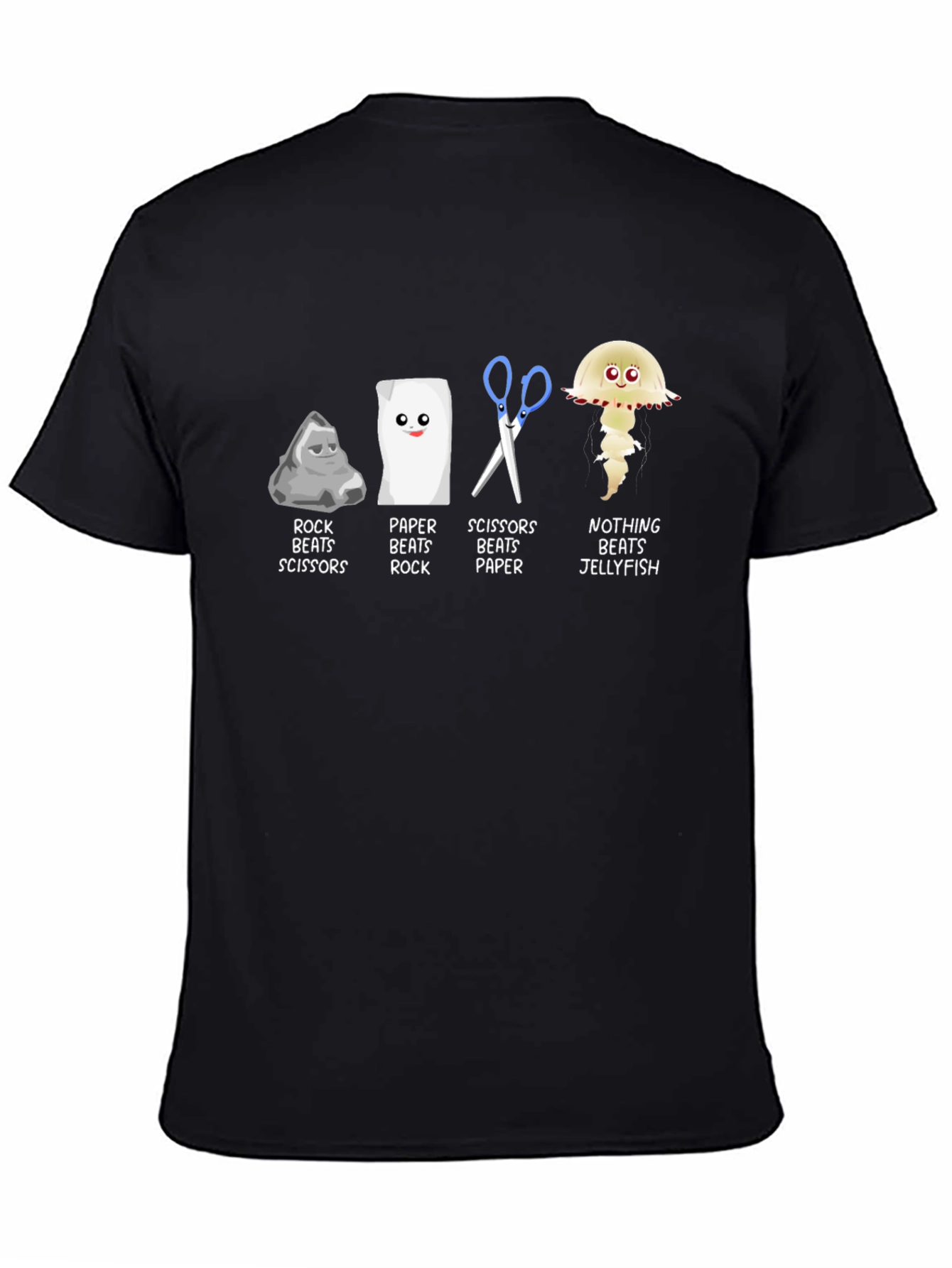Rock Paper Scissors Jellyfish Graphic T-Shirt