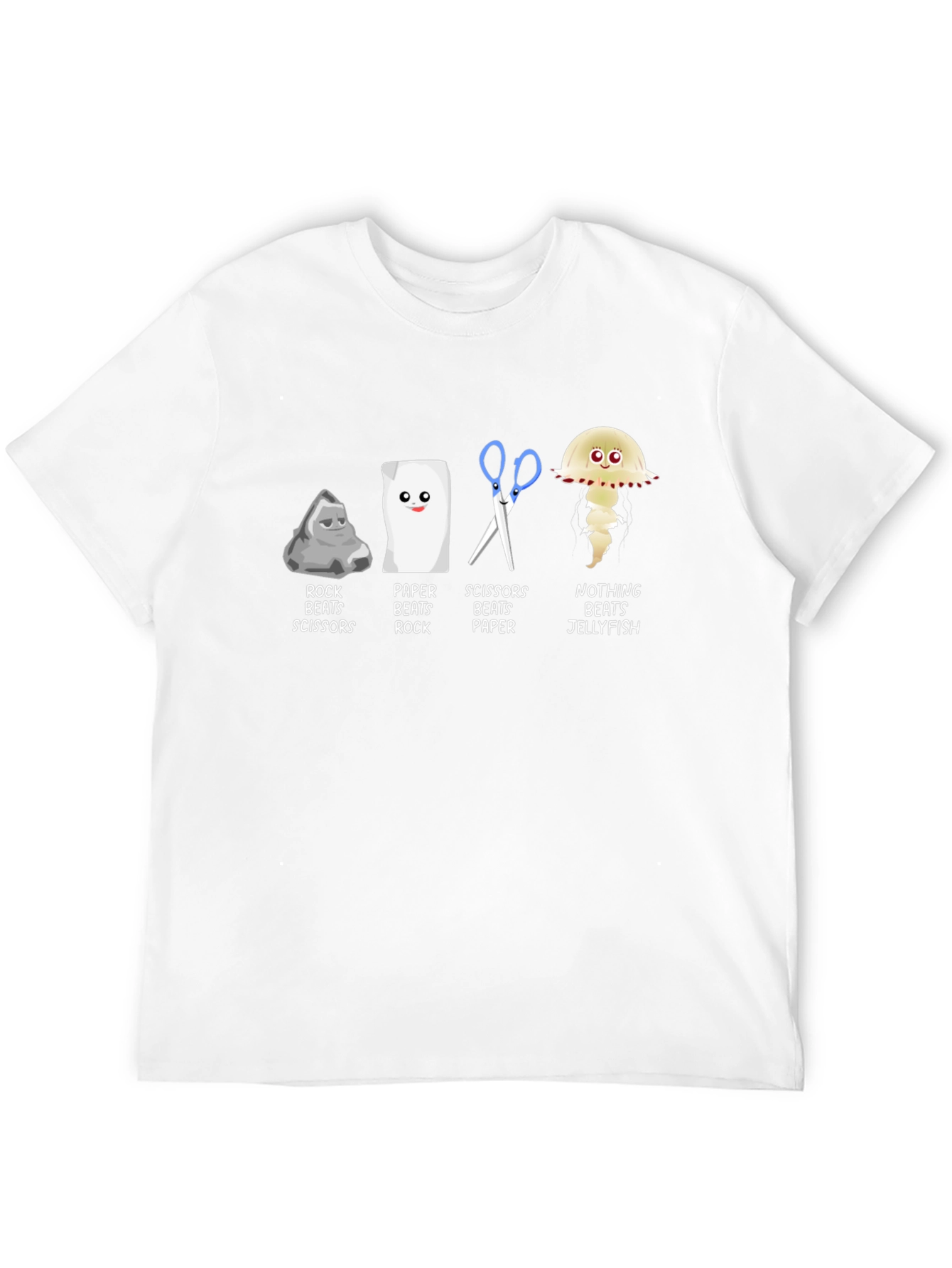 Rock Paper Scissors Jellyfish Graphic T-Shirt