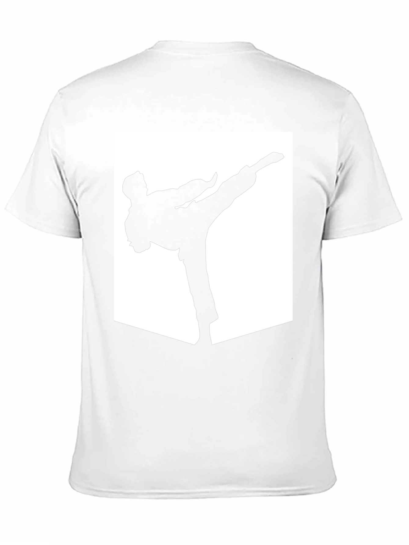 Karate Kick Graphic T-Shirt - Black Cotton Tee
