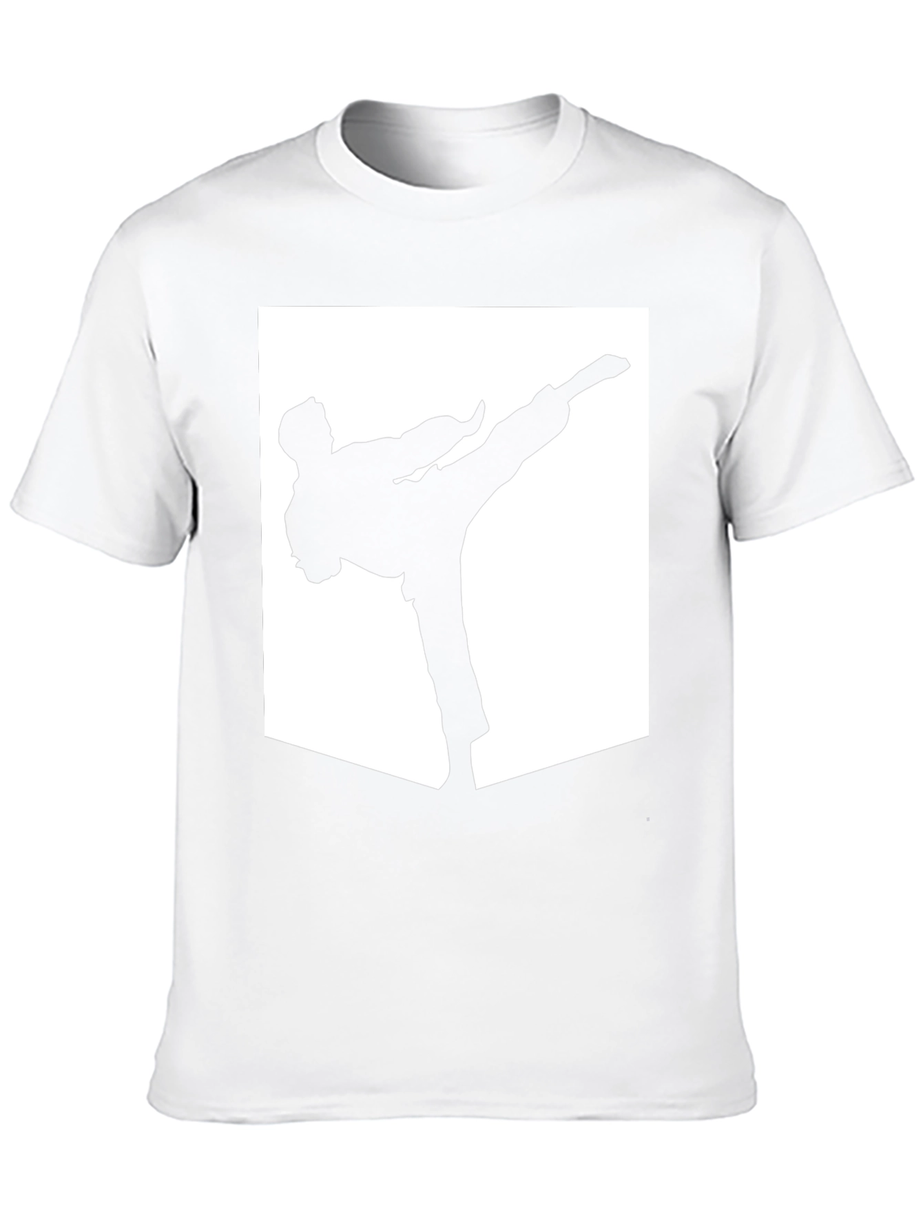 Karate Kick Graphic T-Shirt - Black Cotton Tee