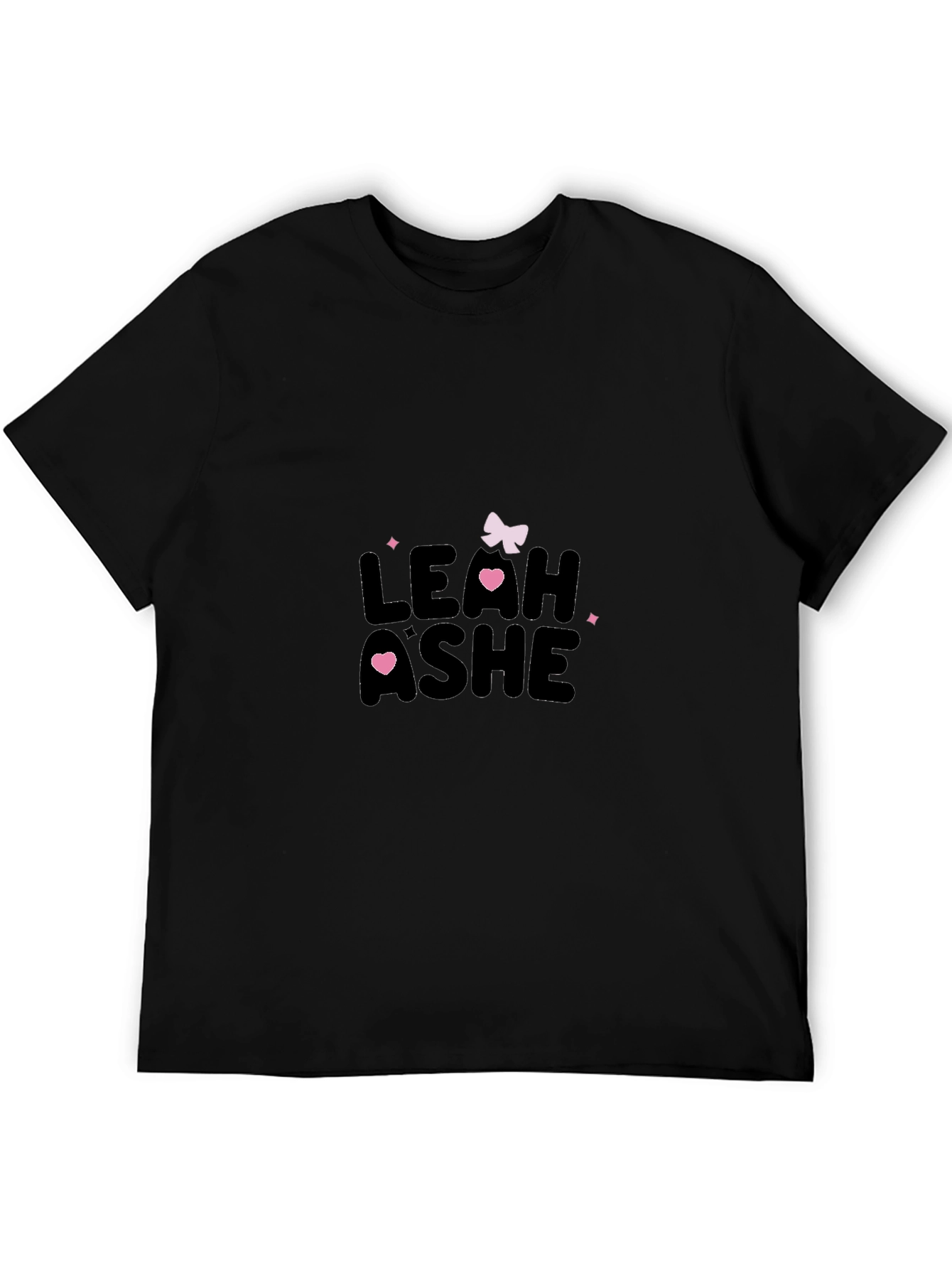 Mens Black Leah Ashe Graphic T-Shirt