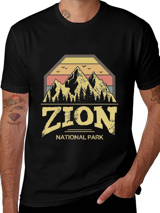 Zion National Park Retro Graphic T-Shirt