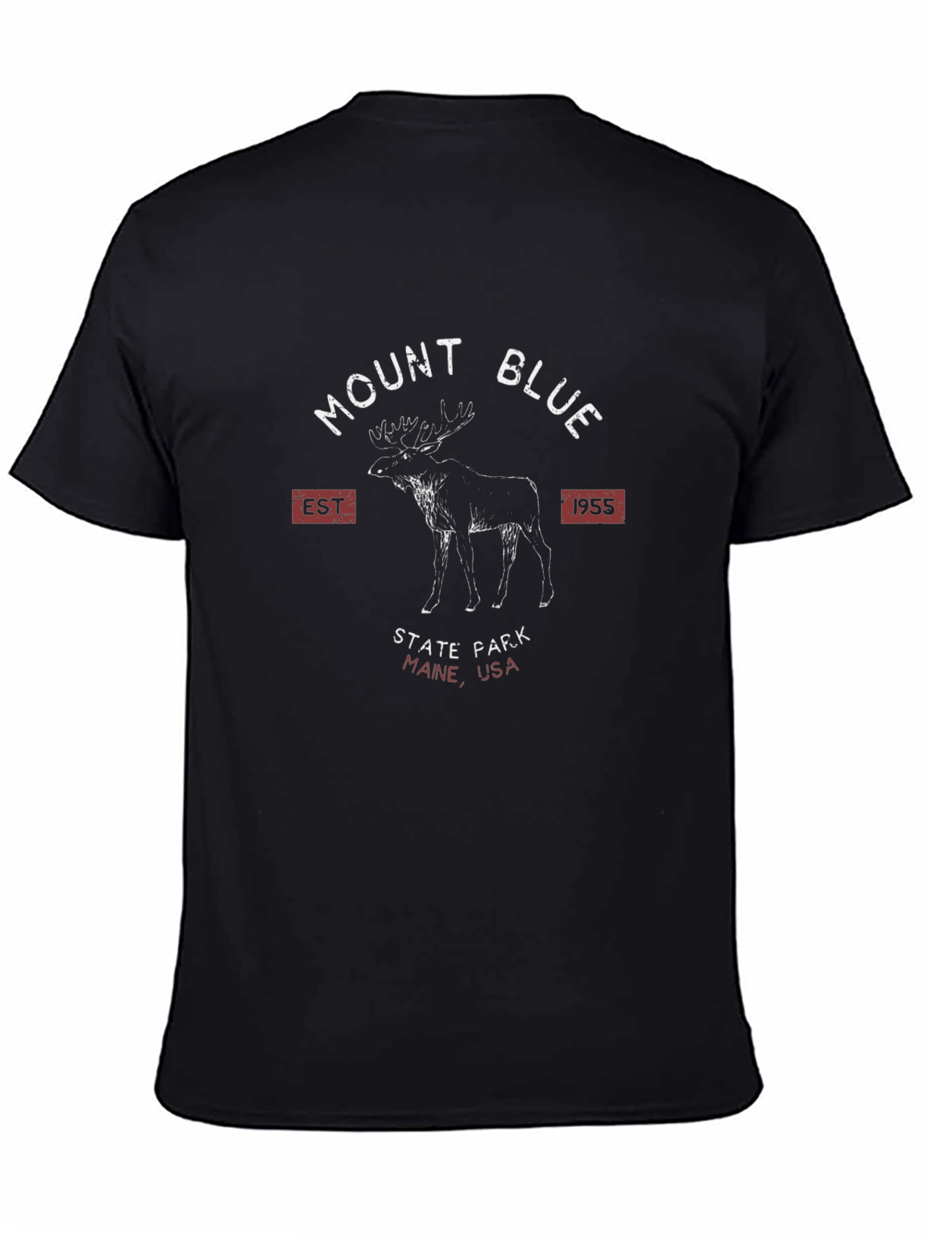 Mount Blue State Park Black T-Shirt