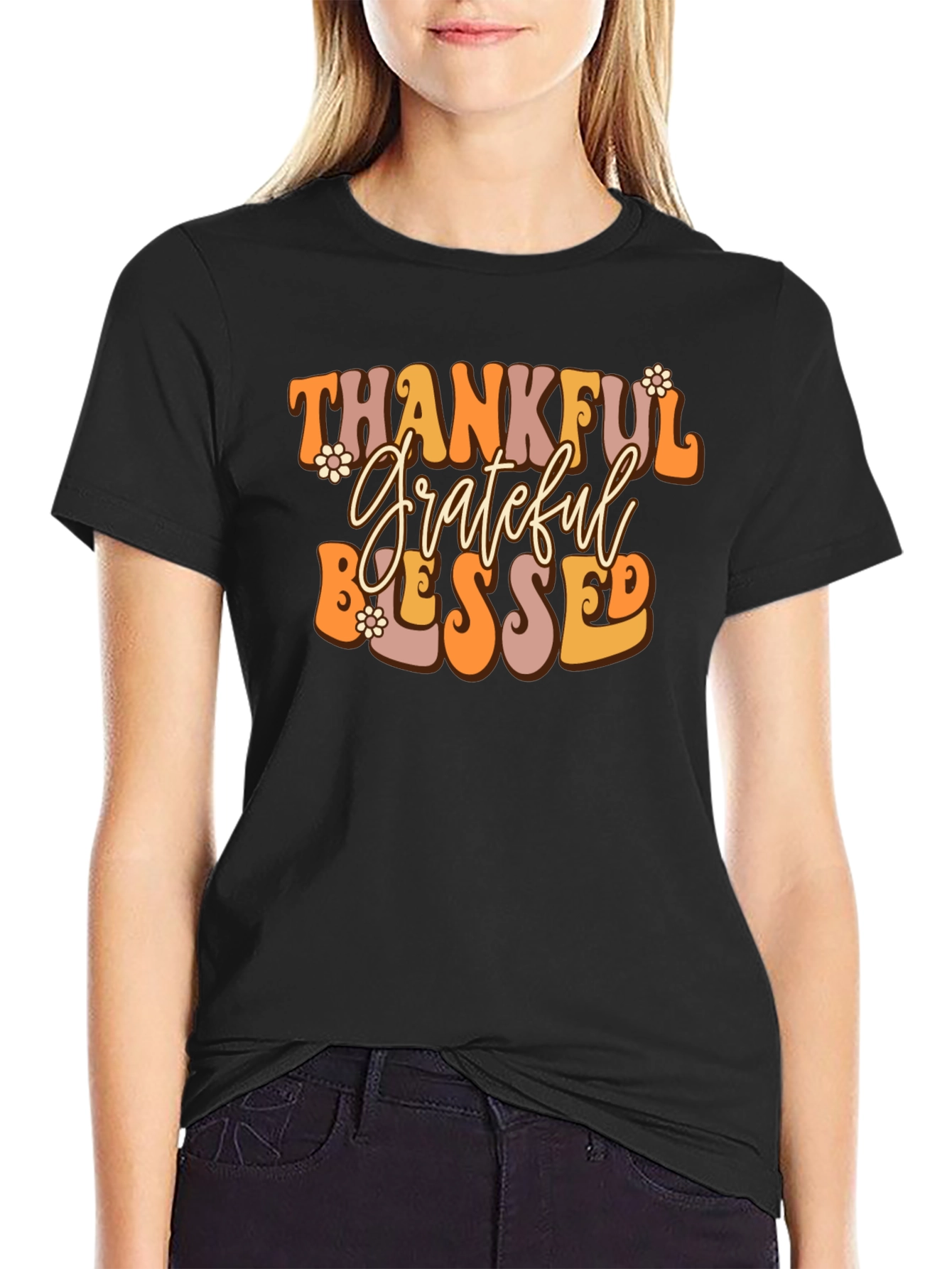 Thankful Grateful Blessed Tee