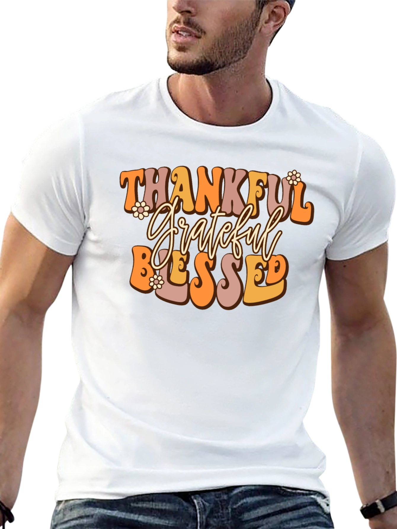 Thankful Grateful Blessed Tee