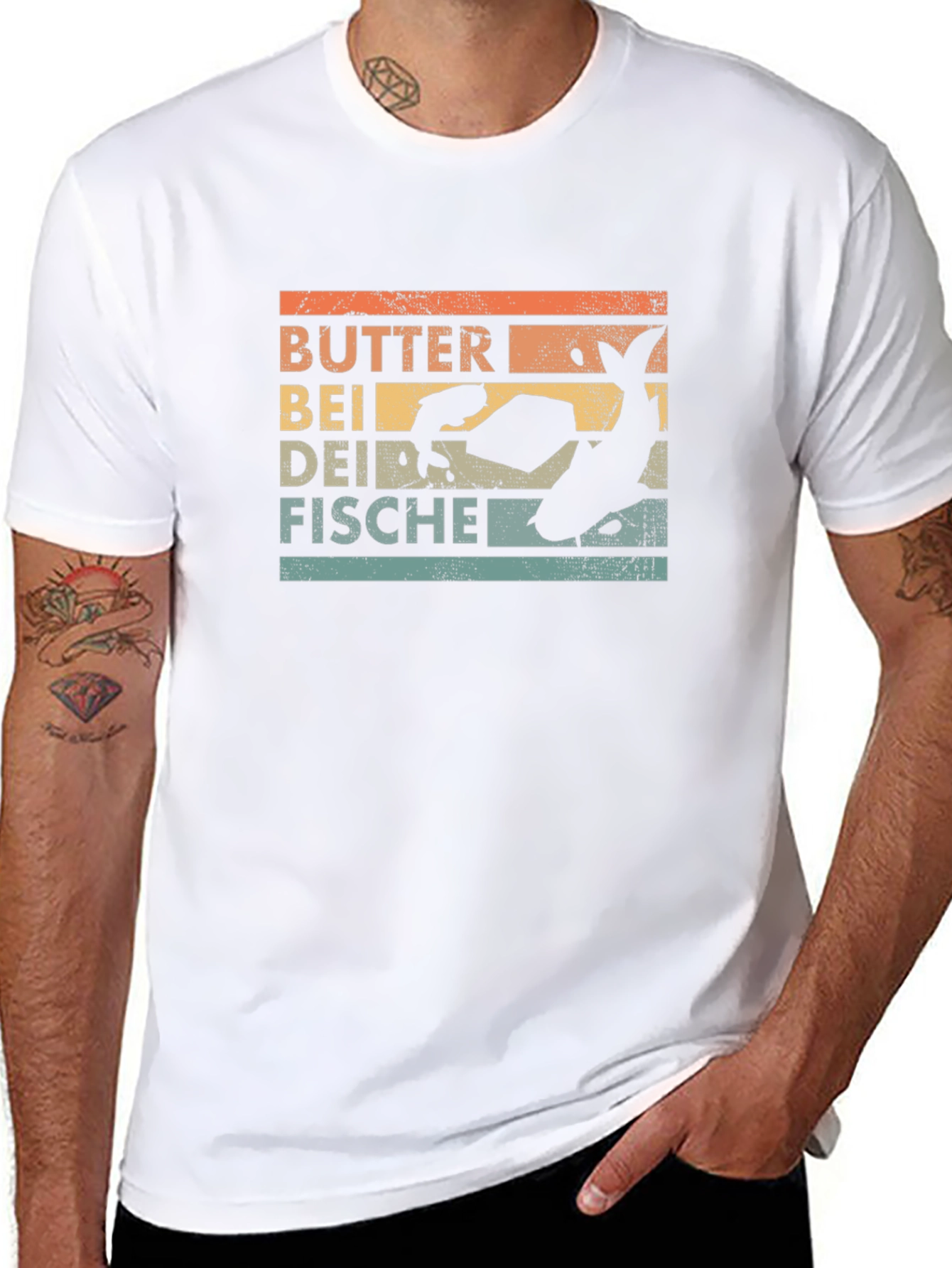 Butter Bei Dei Fische Graphic T-Shirt