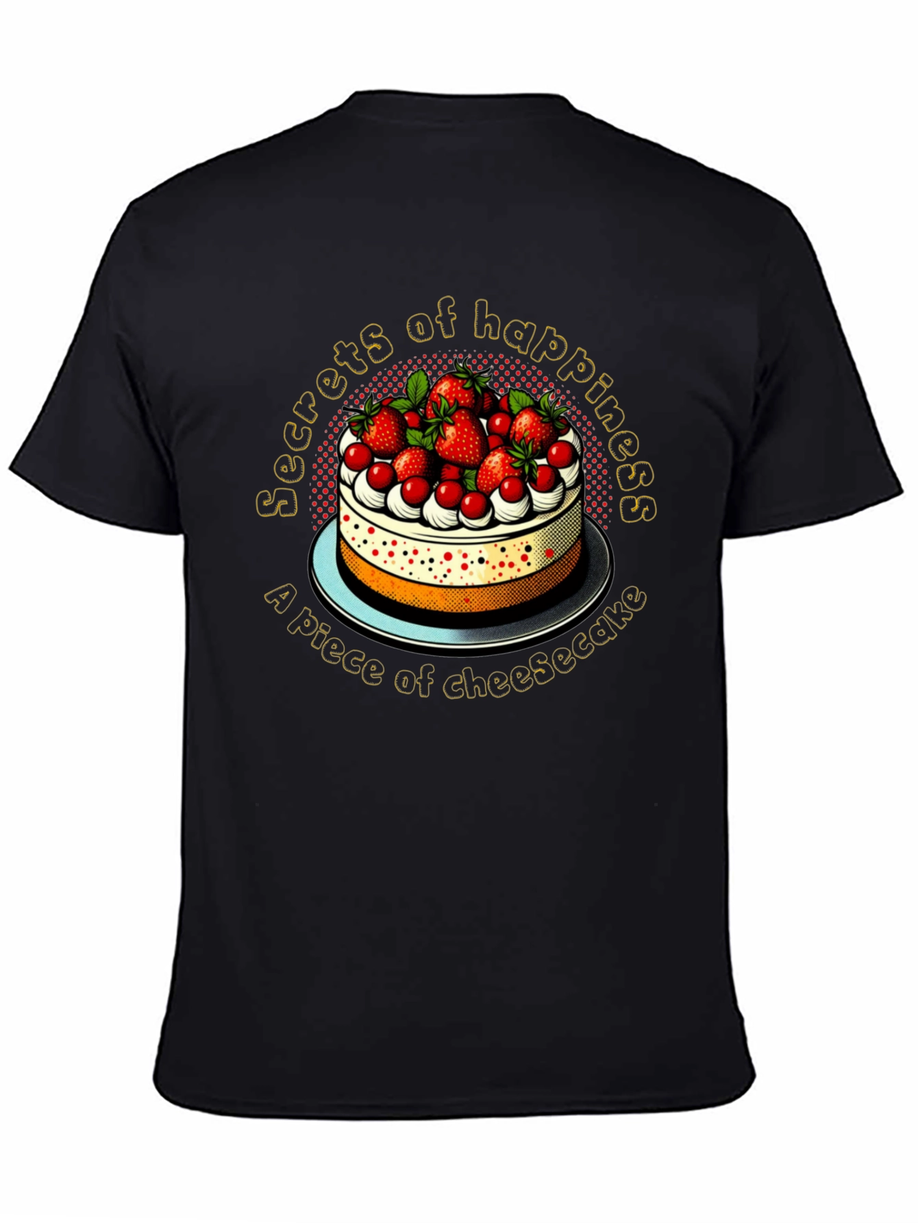 Secrets of Happiness Cheesecake Graphic Tee