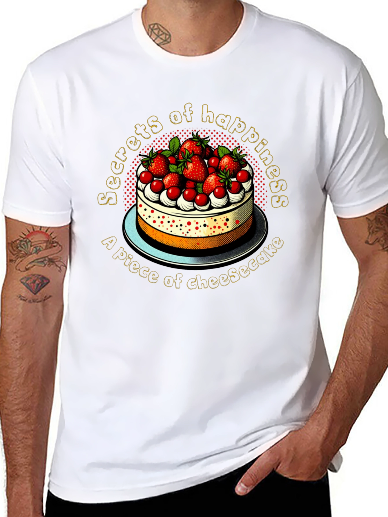 Secrets of Happiness Cheesecake Graphic Tee