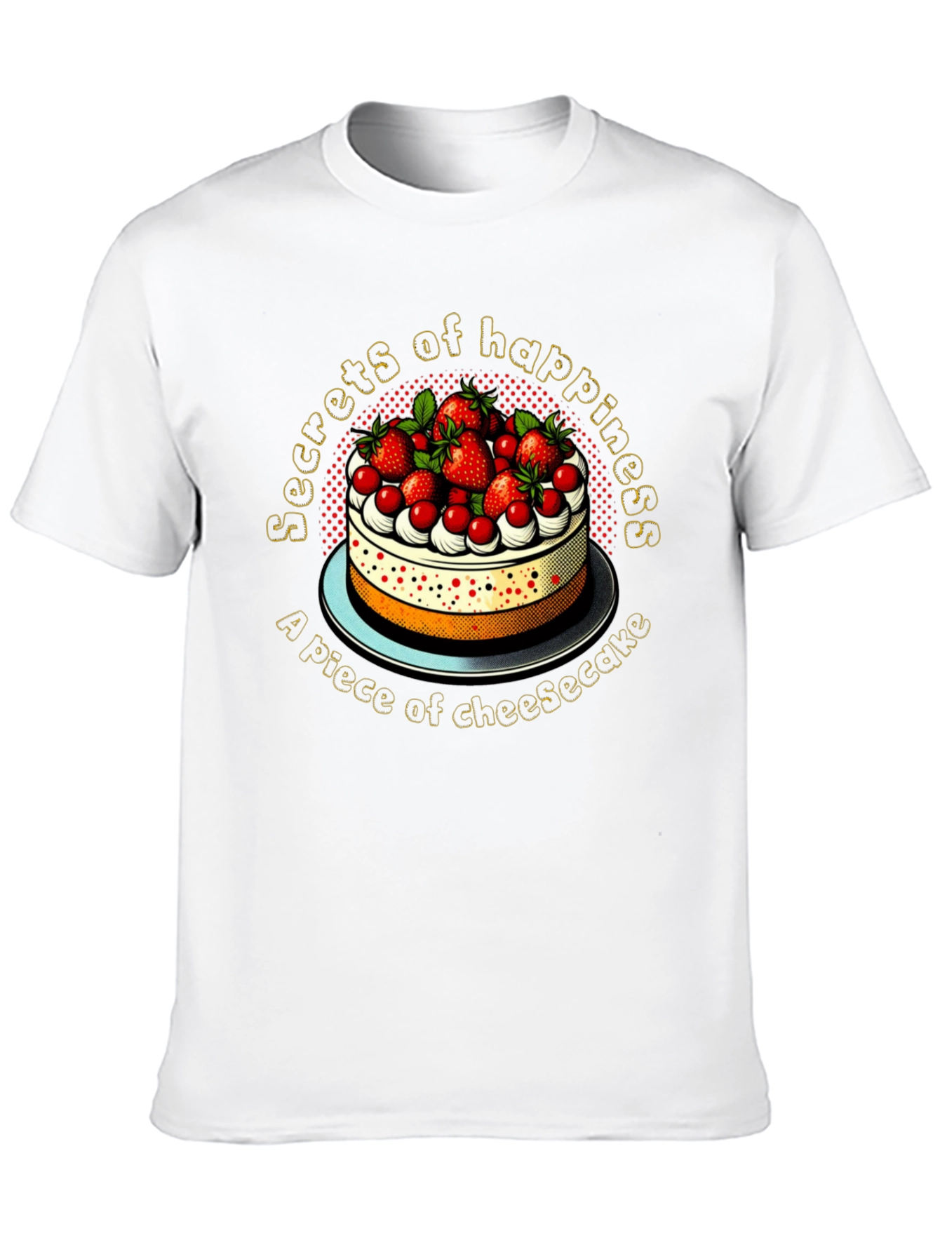 Secrets of Happiness Cheesecake Graphic Tee