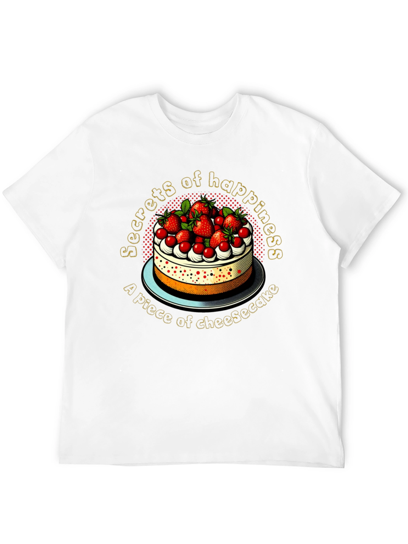 Secrets of Happiness Cheesecake Graphic Tee