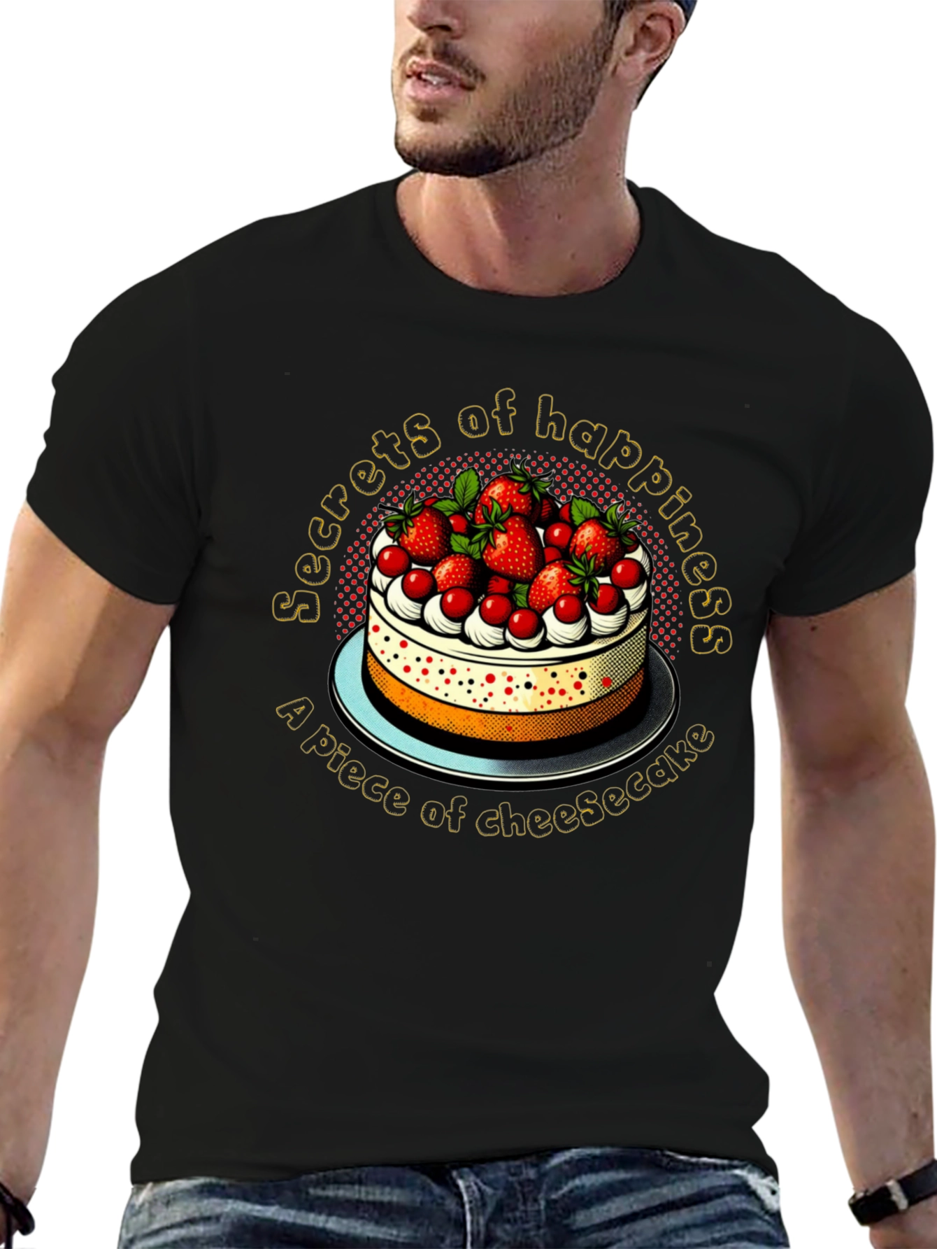 Secrets of Happiness Cheesecake Graphic Tee