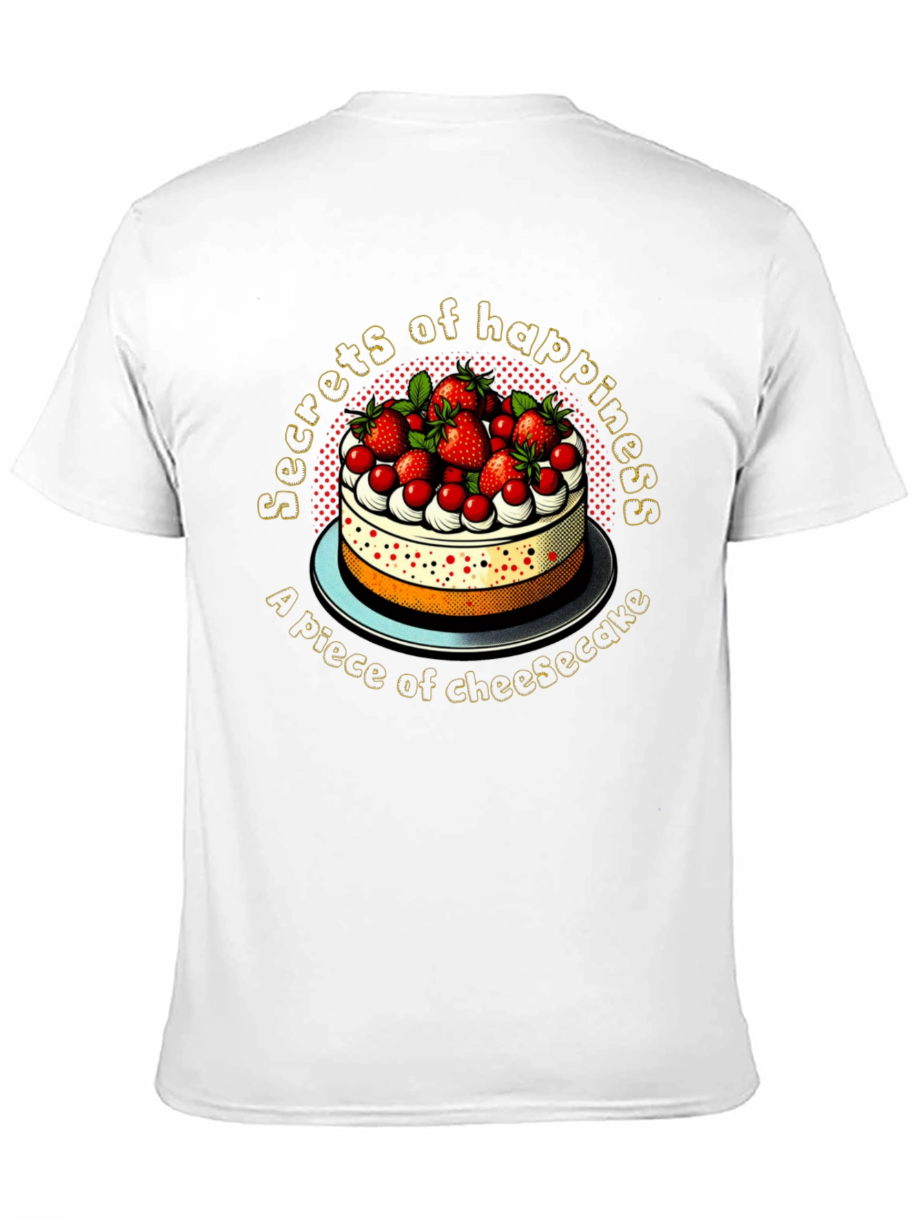 Secrets of Happiness Cheesecake Graphic Tee