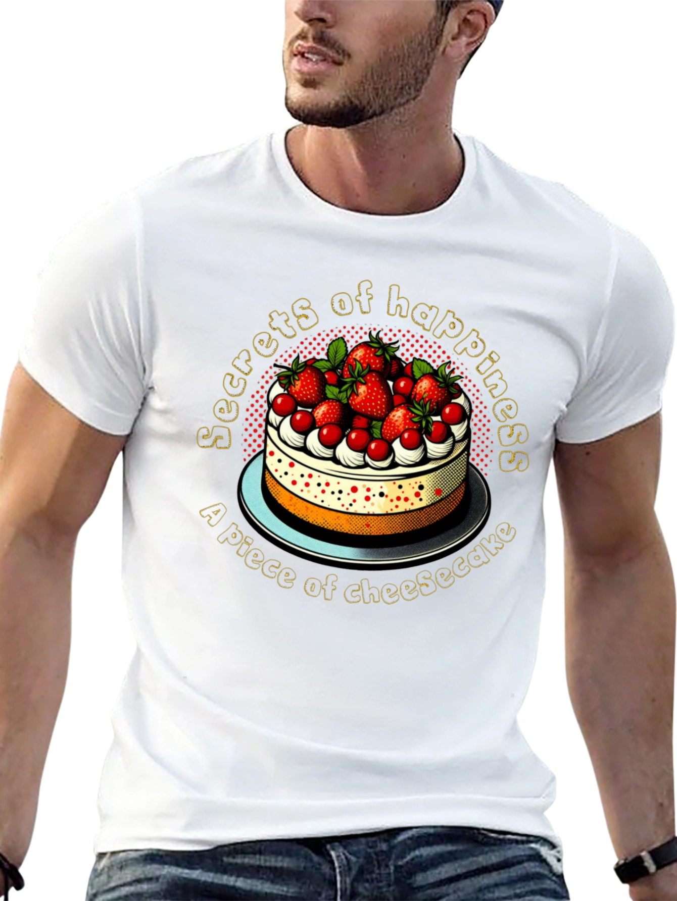 Secrets of Happiness Cheesecake Graphic Tee