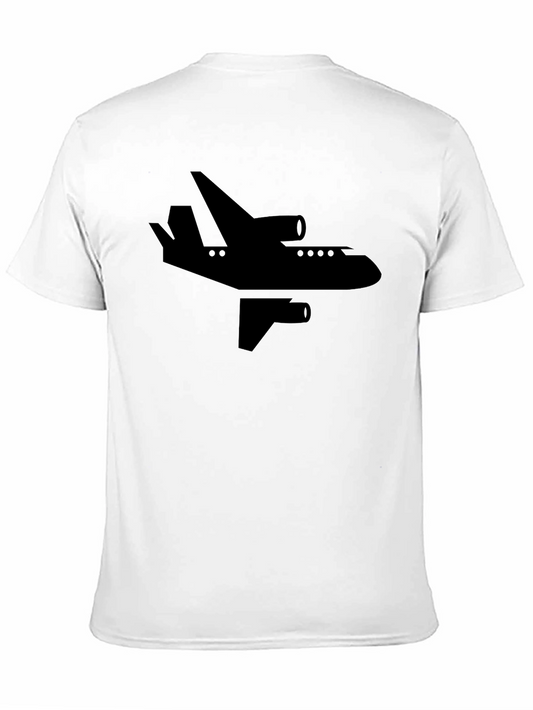 Airplane Graphic Tee - Black Casual T-Shirt