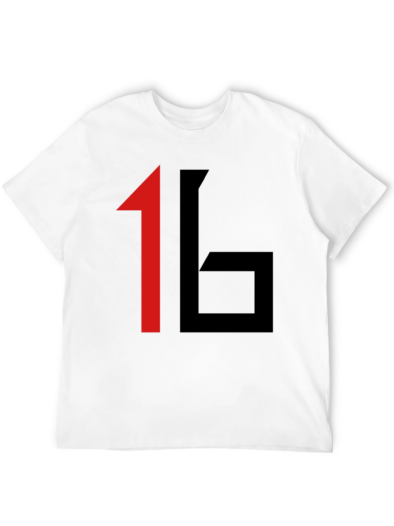 Bold Graphic Tee: 16 Print Black T-Shirt