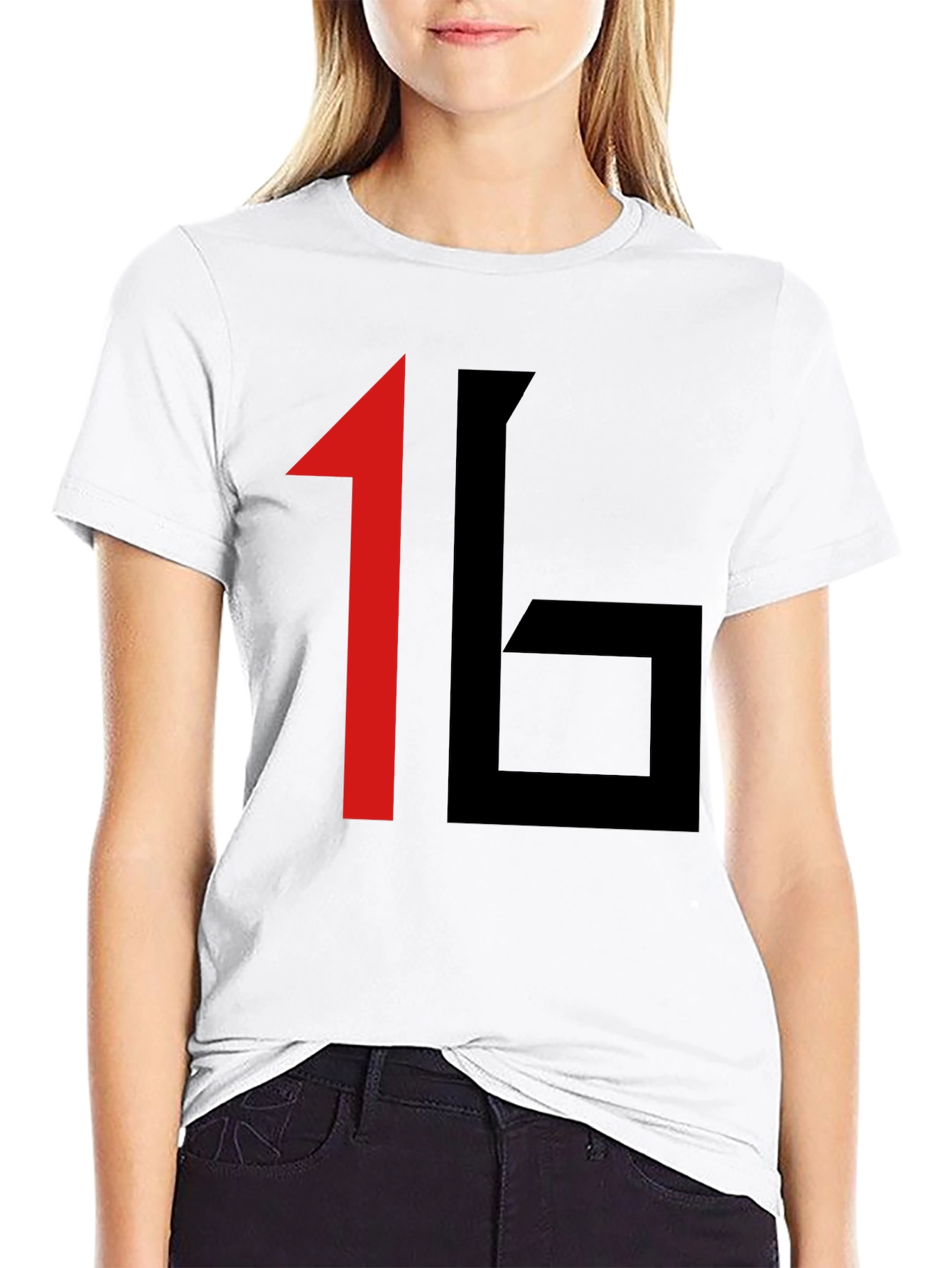 Bold Graphic Tee: 16 Print Black T-Shirt