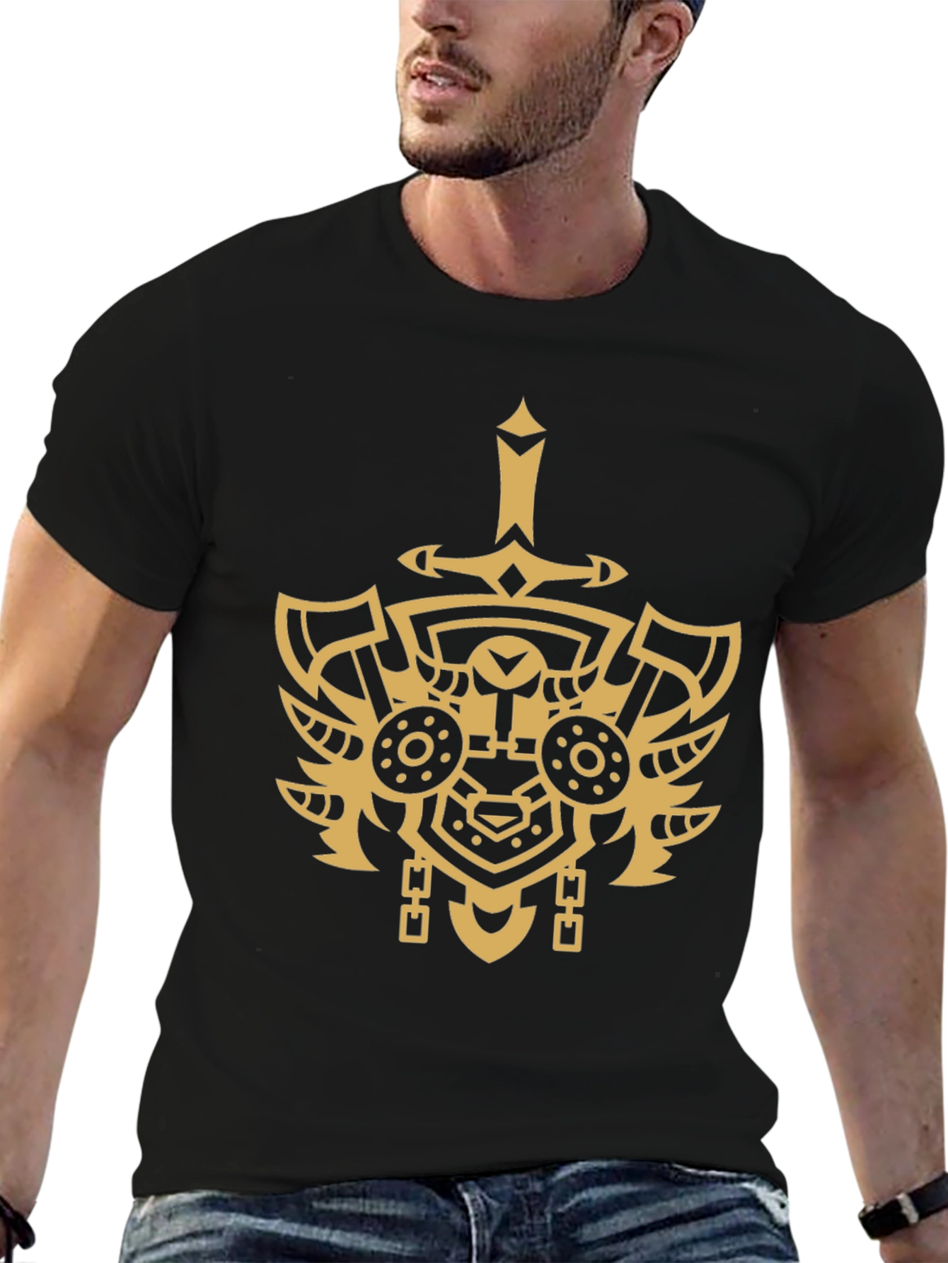 Warrior Shield Graphic Tee - Black