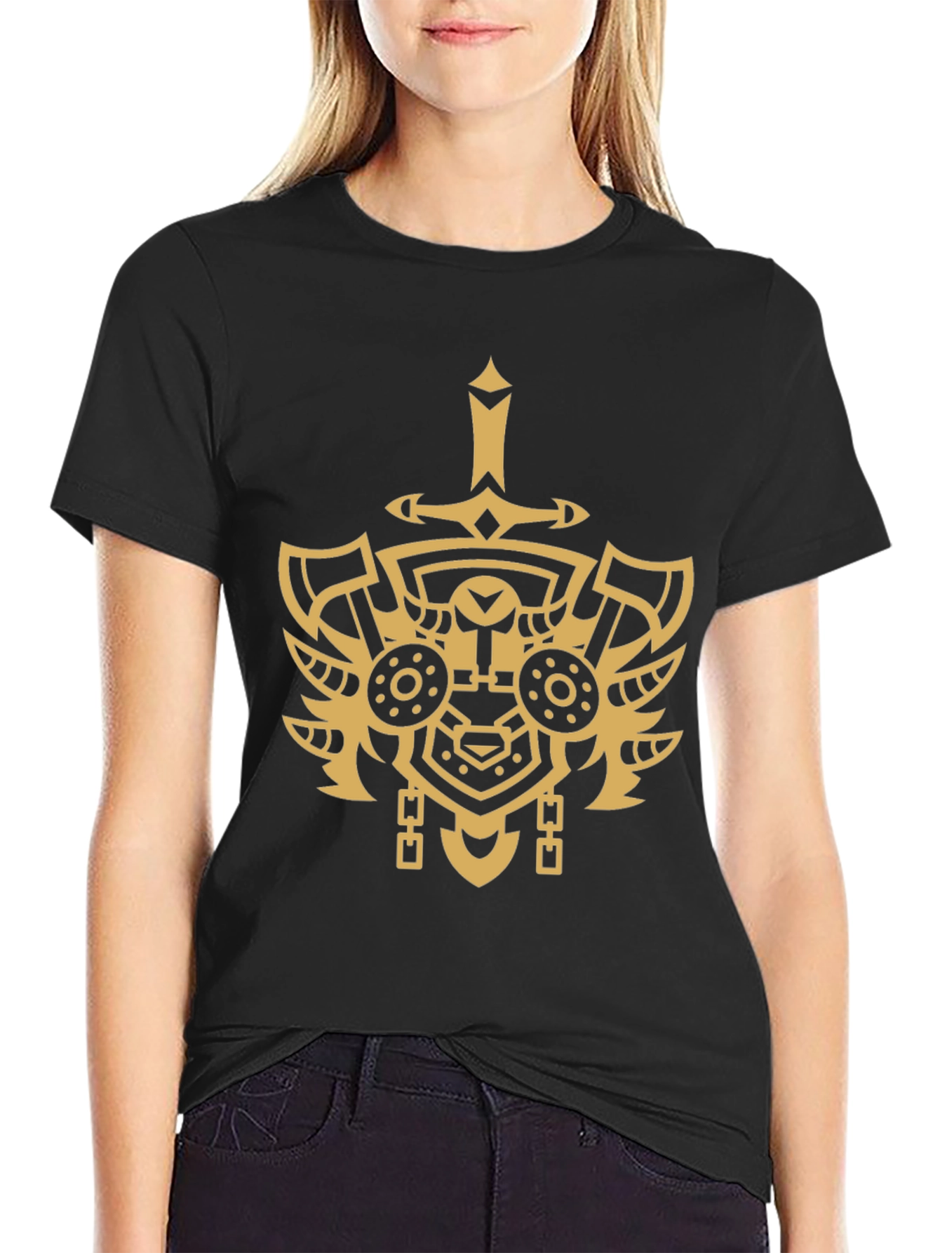 Warrior Shield Graphic Tee - Black
