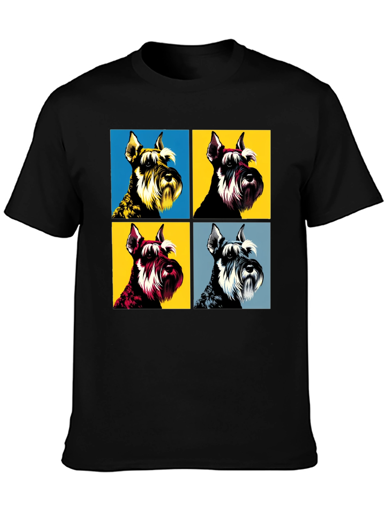 Pop Art Schnauzer T-Shirt - Unique Dog Lover Tee