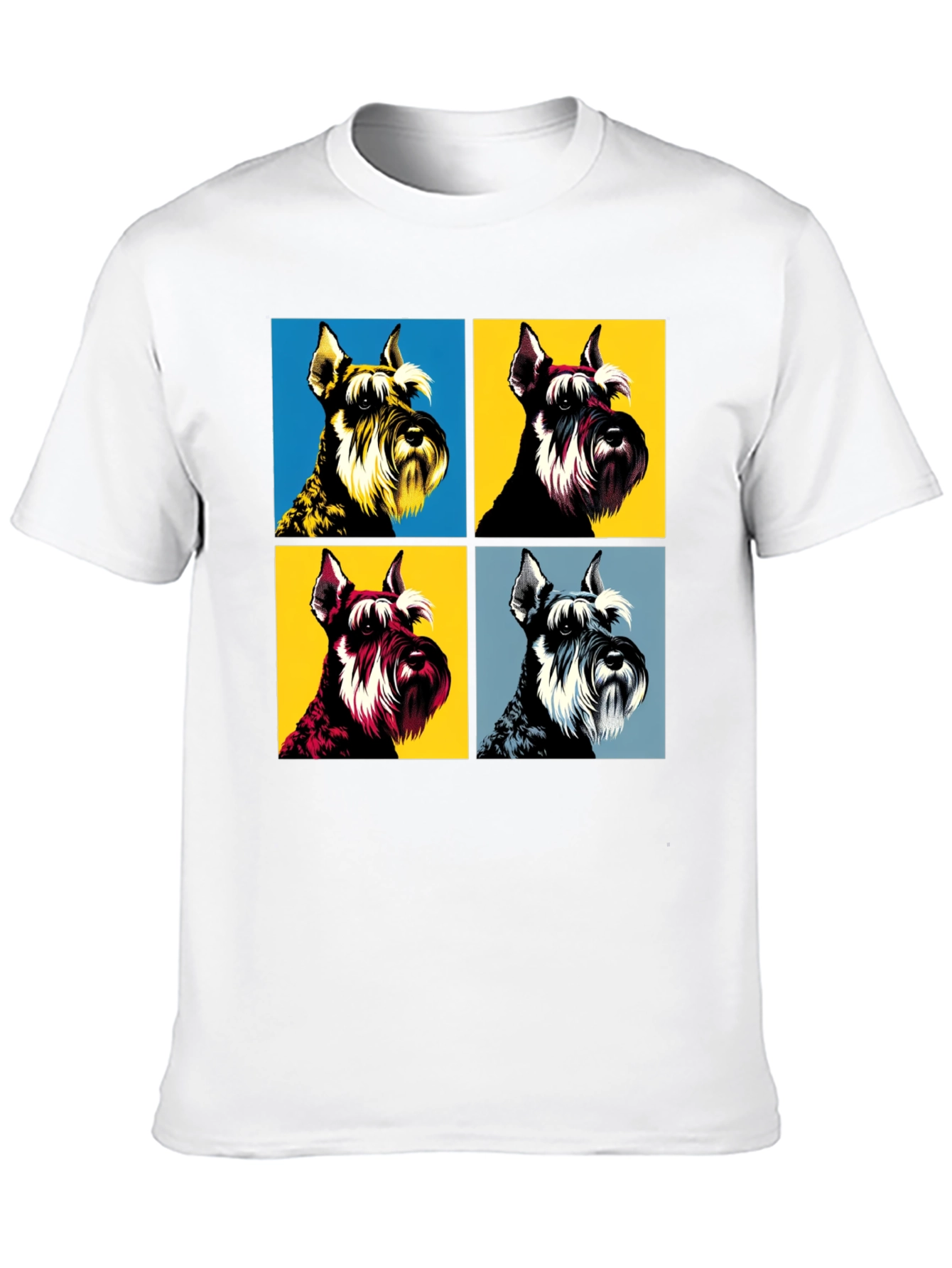 Pop Art Schnauzer T-Shirt - Unique Dog Lover Tee