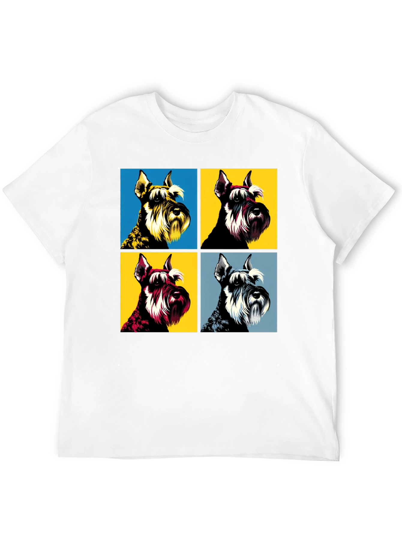 Pop Art Schnauzer T-Shirt - Unique Dog Lover Tee