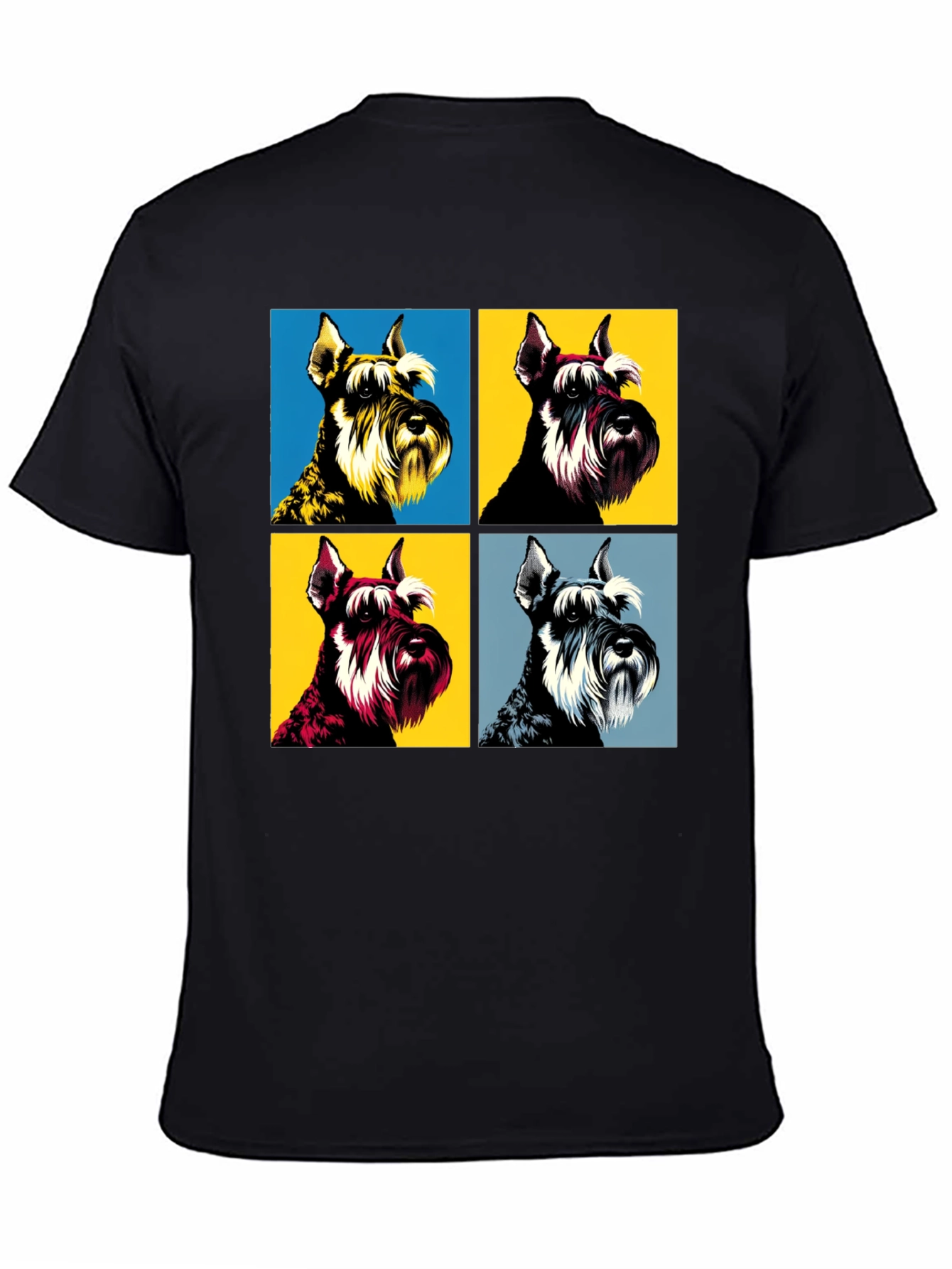 Pop Art Schnauzer T-Shirt - Unique Dog Lover Tee