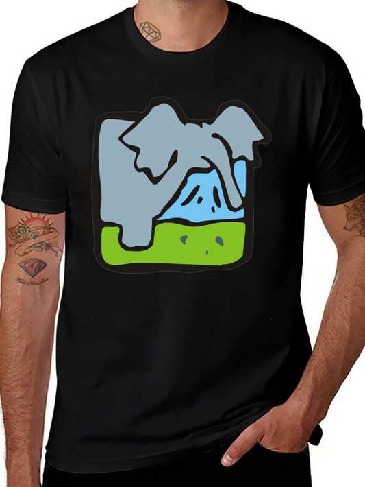 Elephant Graphic Tee - Soft Cotton Blend