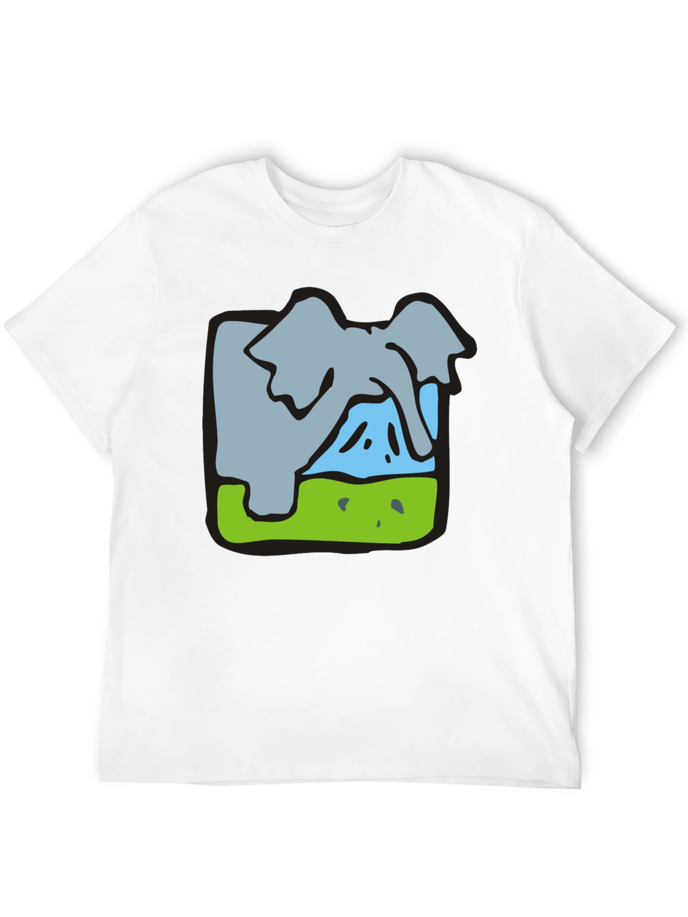 Elephant Graphic Tee - Soft Cotton Blend
