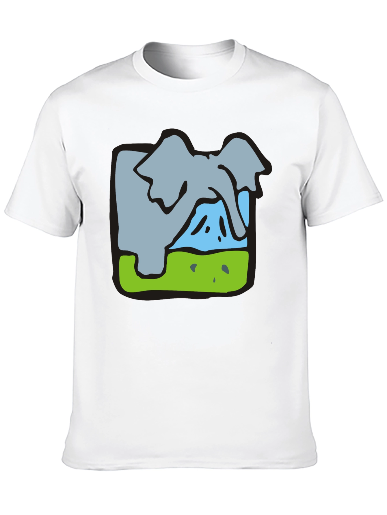 Elephant Graphic Tee - Soft Cotton Blend